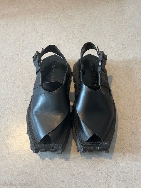 Acne Studios Acne Studios SS20 Crossover Leather Sandals Size US 10 / EU 43 - 1 Thumbnail