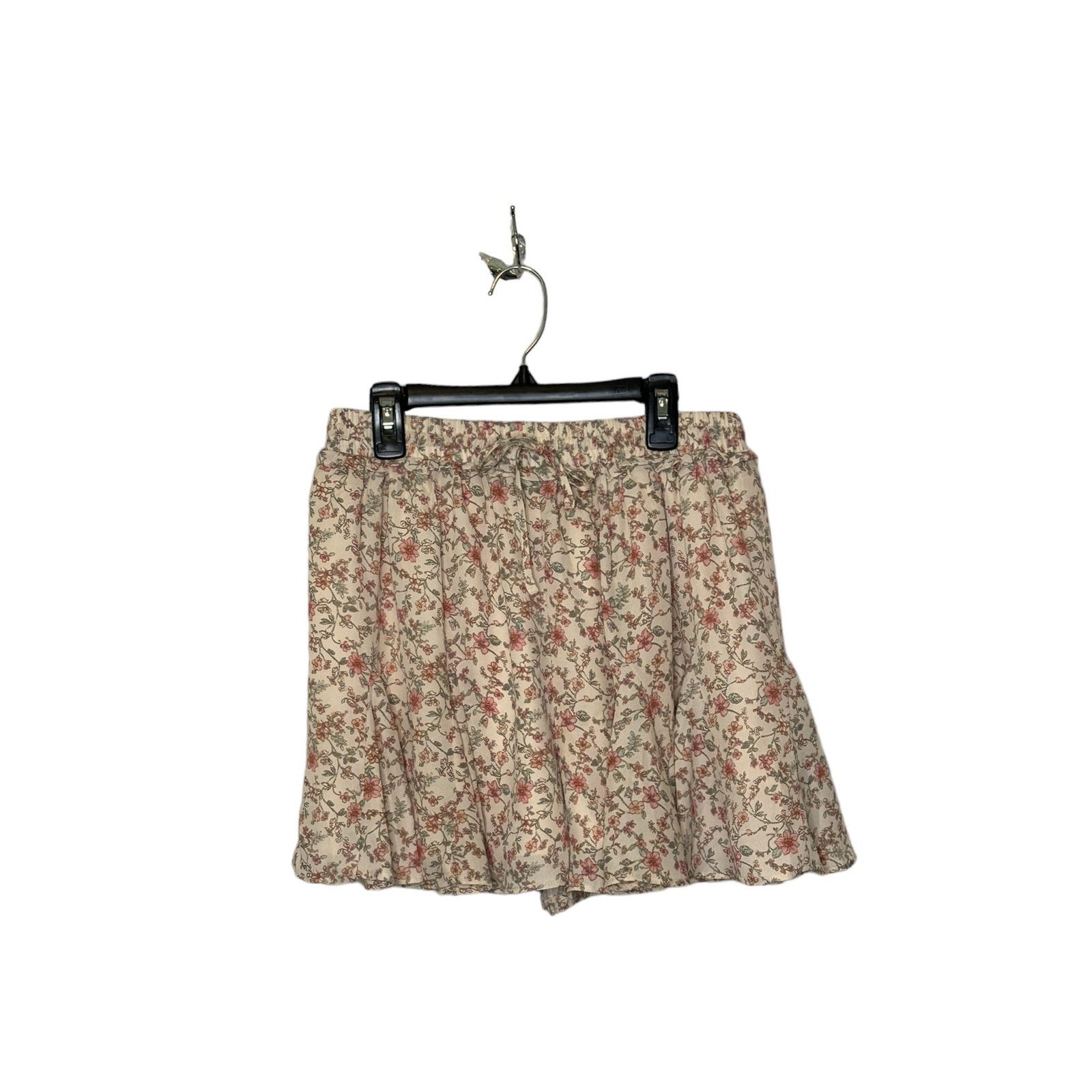 Anthropologie Paper Crane cream floral culottes pull on shorts size M Size 30" / US 8 / IT 44 - 13 Thumbnail