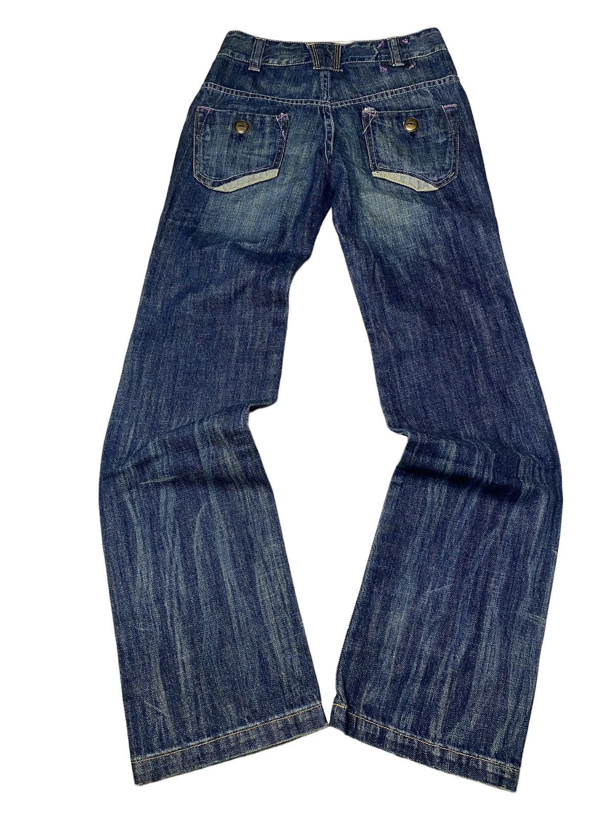 If Six Was Nine 2000's Sweet Camel Flared Low Waist Bootcut Jeans Size US 26 / EU 42 - 6 Thumbnail
