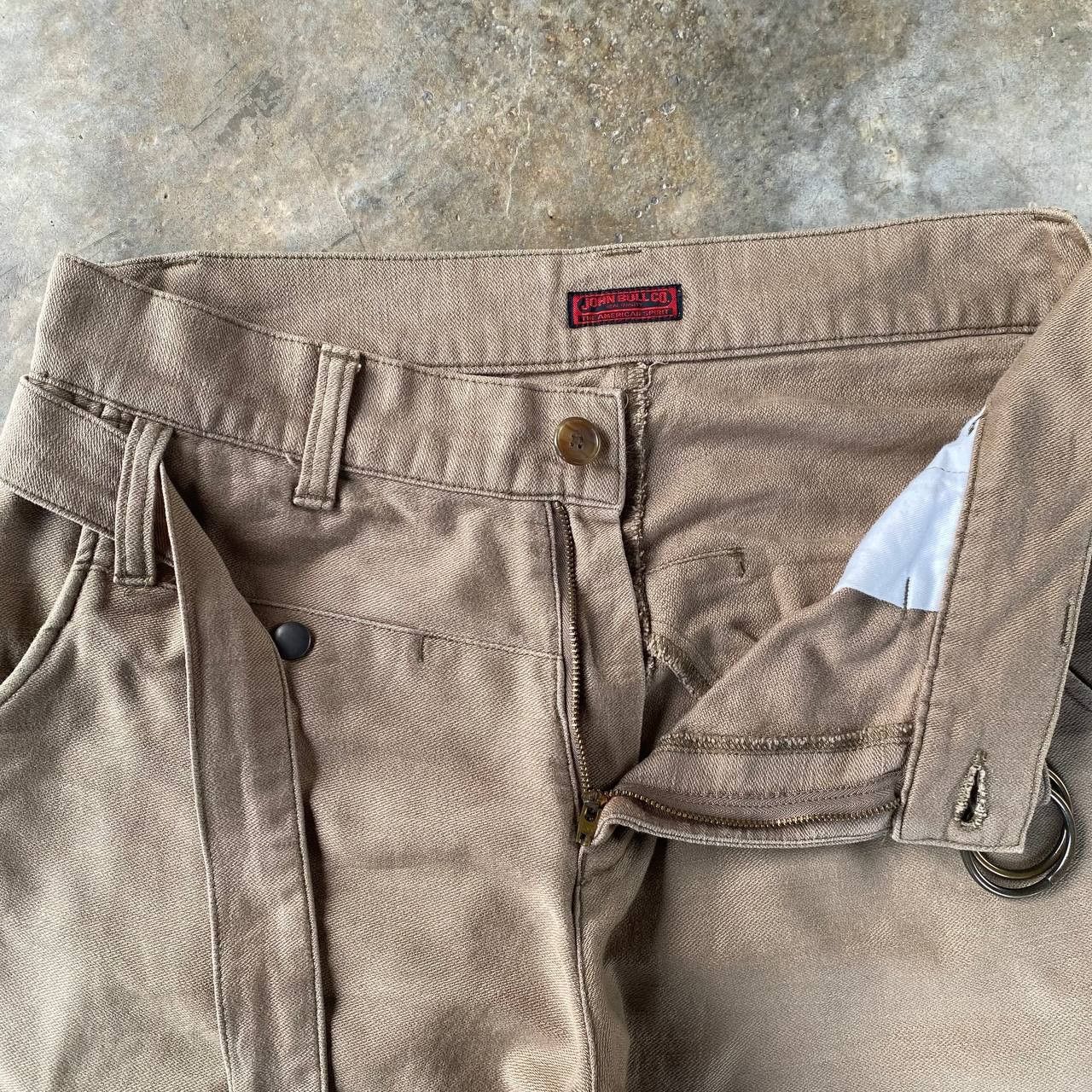 Johnbull VINTAGE JOHNBULL BELTED UTILITY CHINOS WORKWEAR MILITARY Size US 33 - 9 Thumbnail