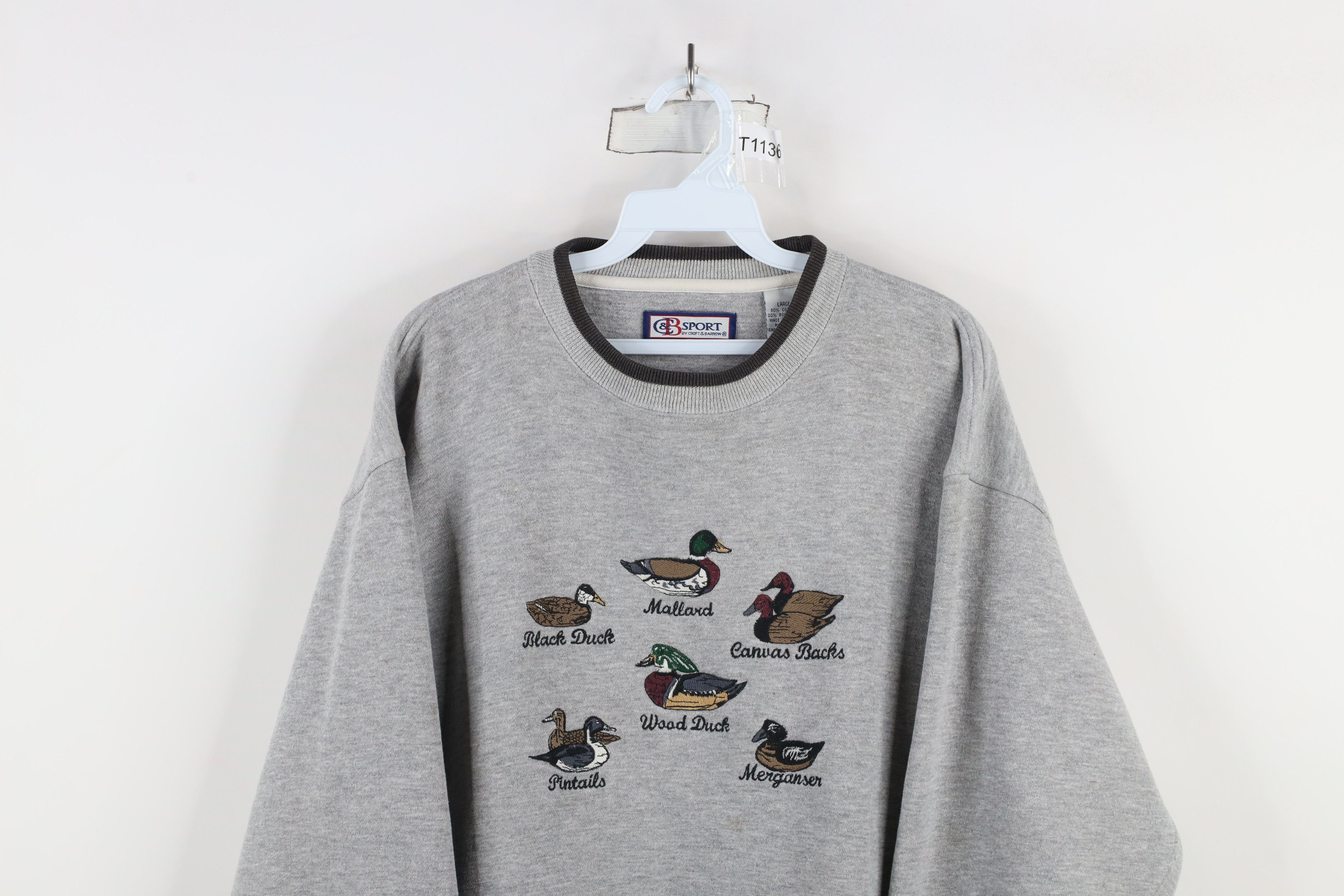 Vintage Vintage 90s Streetwear Nature Duck Crewneck Sweatshirt Size US L / EU 52-54 / 3 - 2 Thumbnail