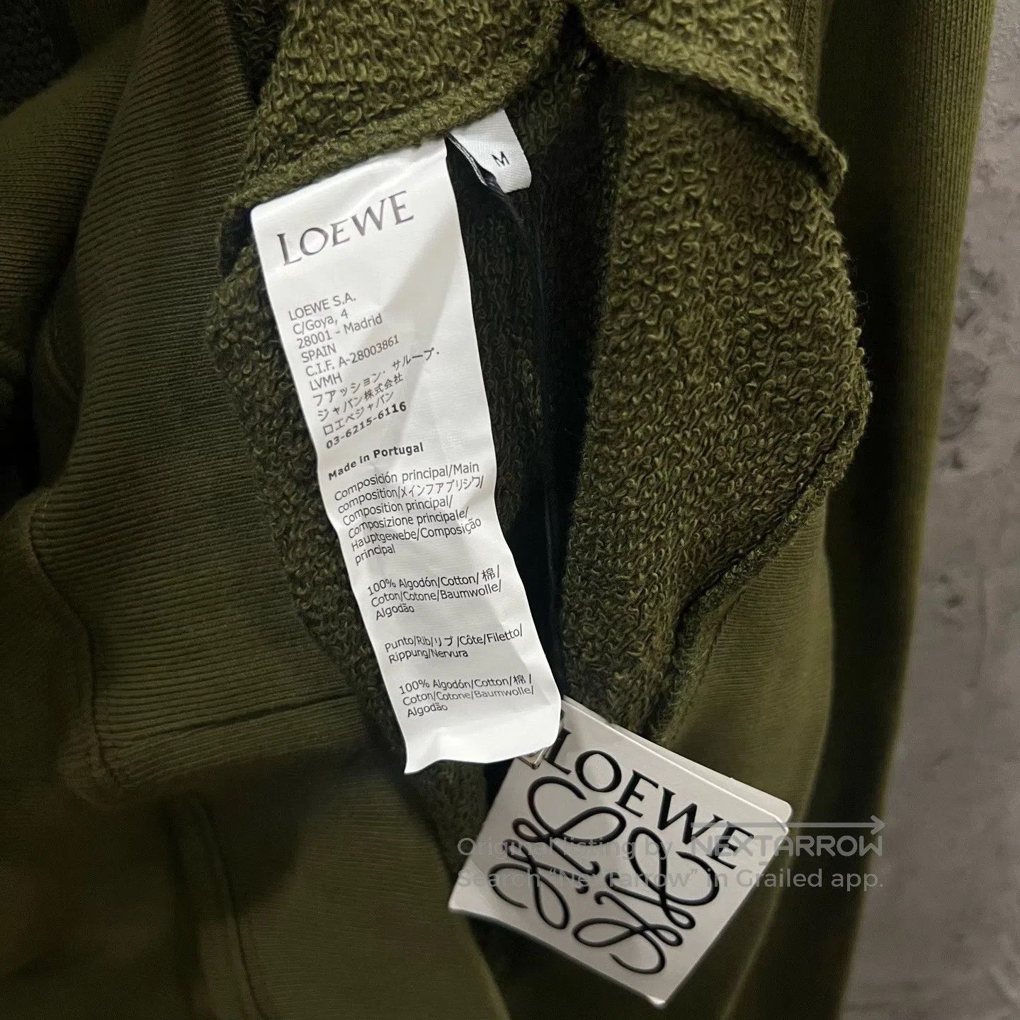 Loewe Loewe Moss Green Hoodie| Size US M / EU 48-50 / 2 - 5 Thumbnail
