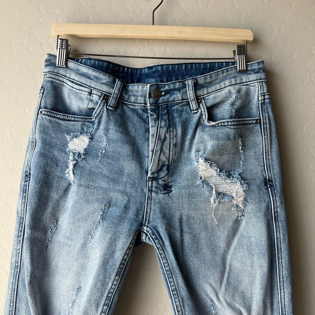 Ksubi Ksubi Van Winkle Trashed Dreams Distressed Mid Rise Skinny J Size US 32 / EU 48 - 3 Thumbnail