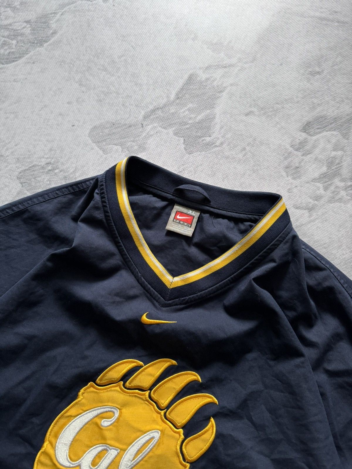 Nike × Vintage 90s Nike Vintage Nylon Center Swoosh Oversize Sweatshirt Y2K Size US XL / EU 56 / 4 - 3 Thumbnail