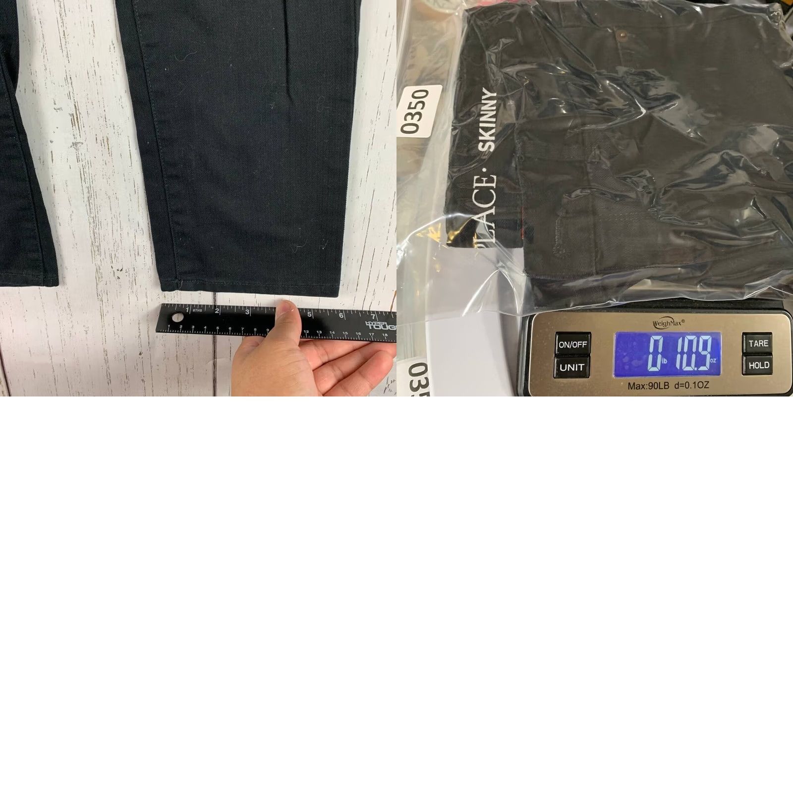 Vintage Place Black Skinny Fit Jeans Pants Denim Women Size 12 Mid Rise 26 Size 26" / US 2 / IT 38 - 8 Thumbnail
