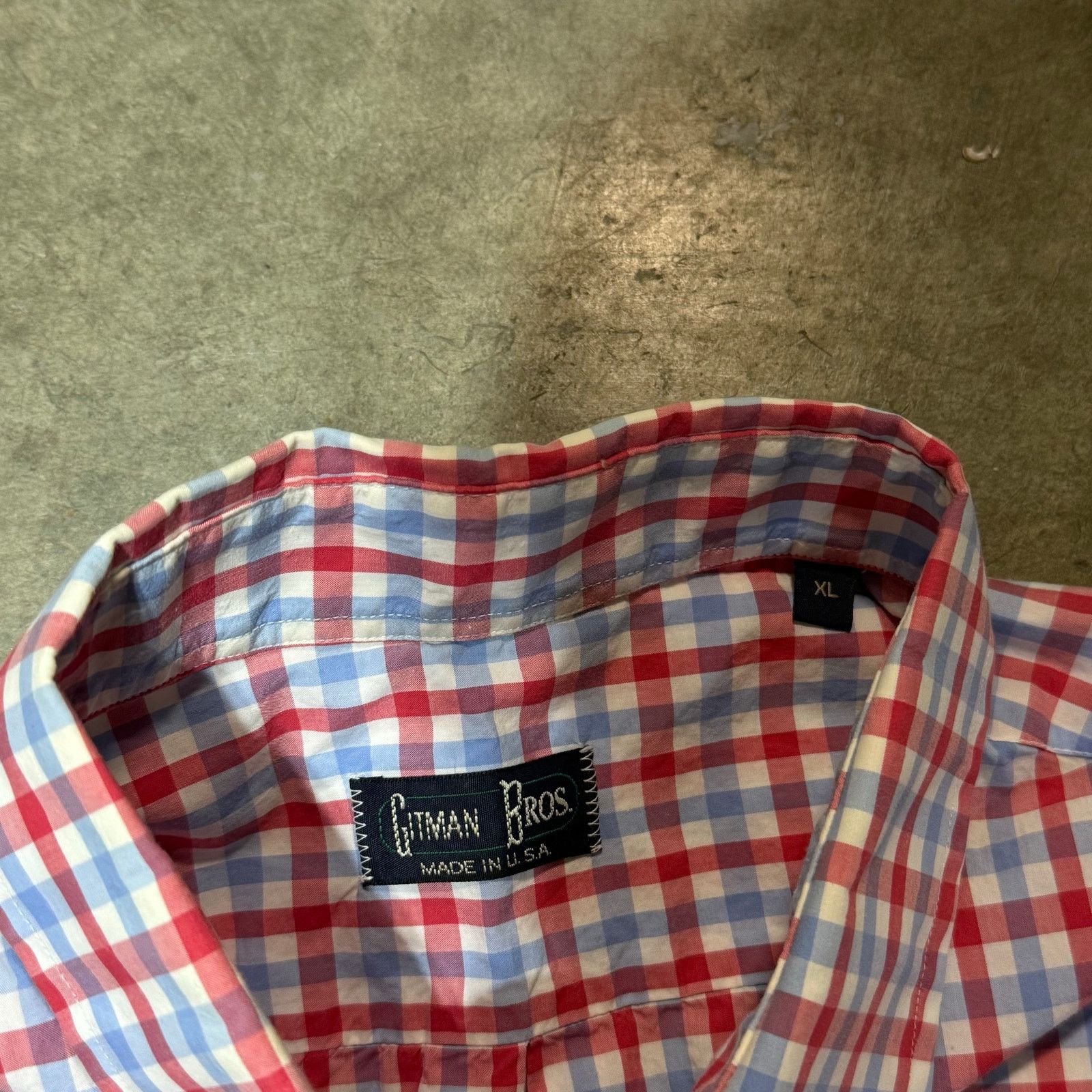 Gitman Bros. vtg Gitman Bros Plaid Longsleeve Button Up Made In USA Sz XL Size US XL / EU 56 / 4 - 3 Thumbnail