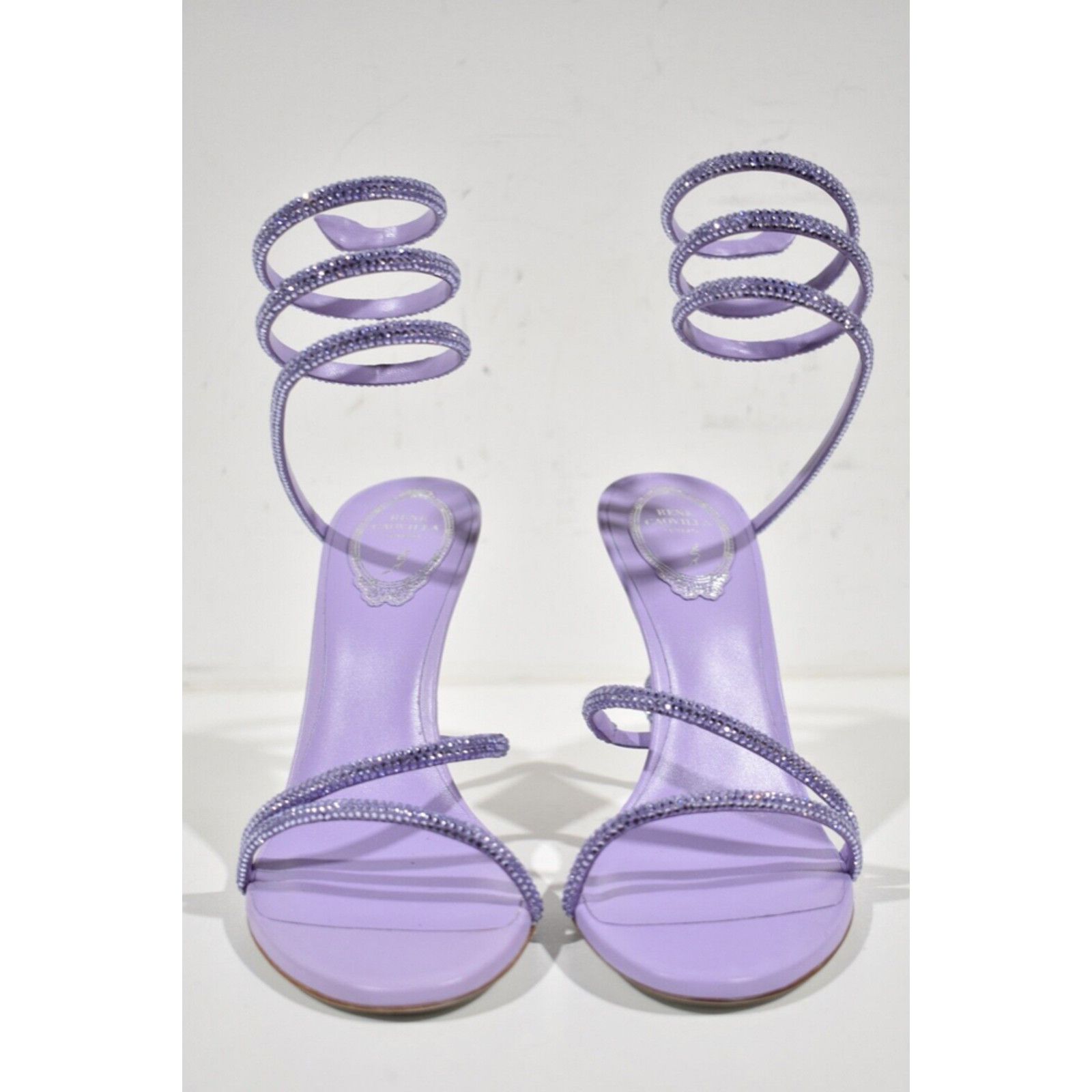 Rene Caovilla Margot Strass Ankle Wrap Strap Sandal Heel Pump 36 Size US 6 / IT 36 - 5 Thumbnail