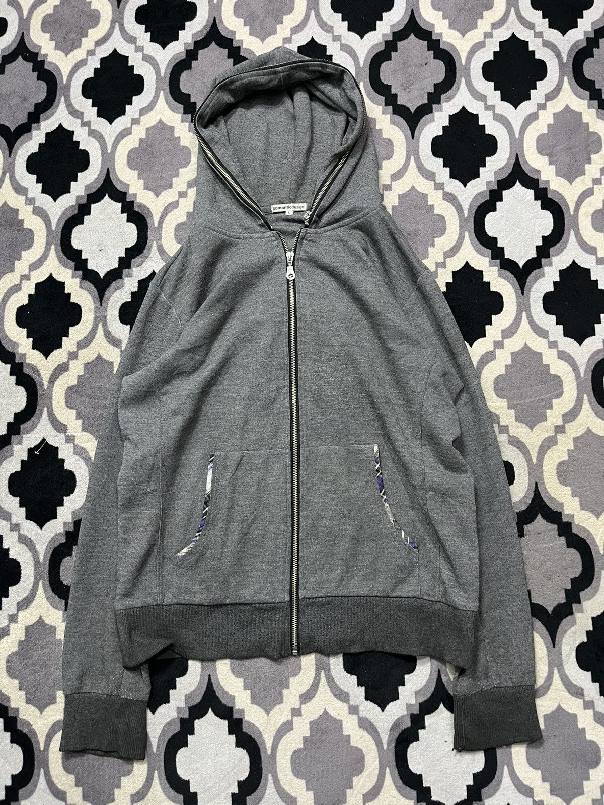 Vintage semanticdesign destroyed hoodie