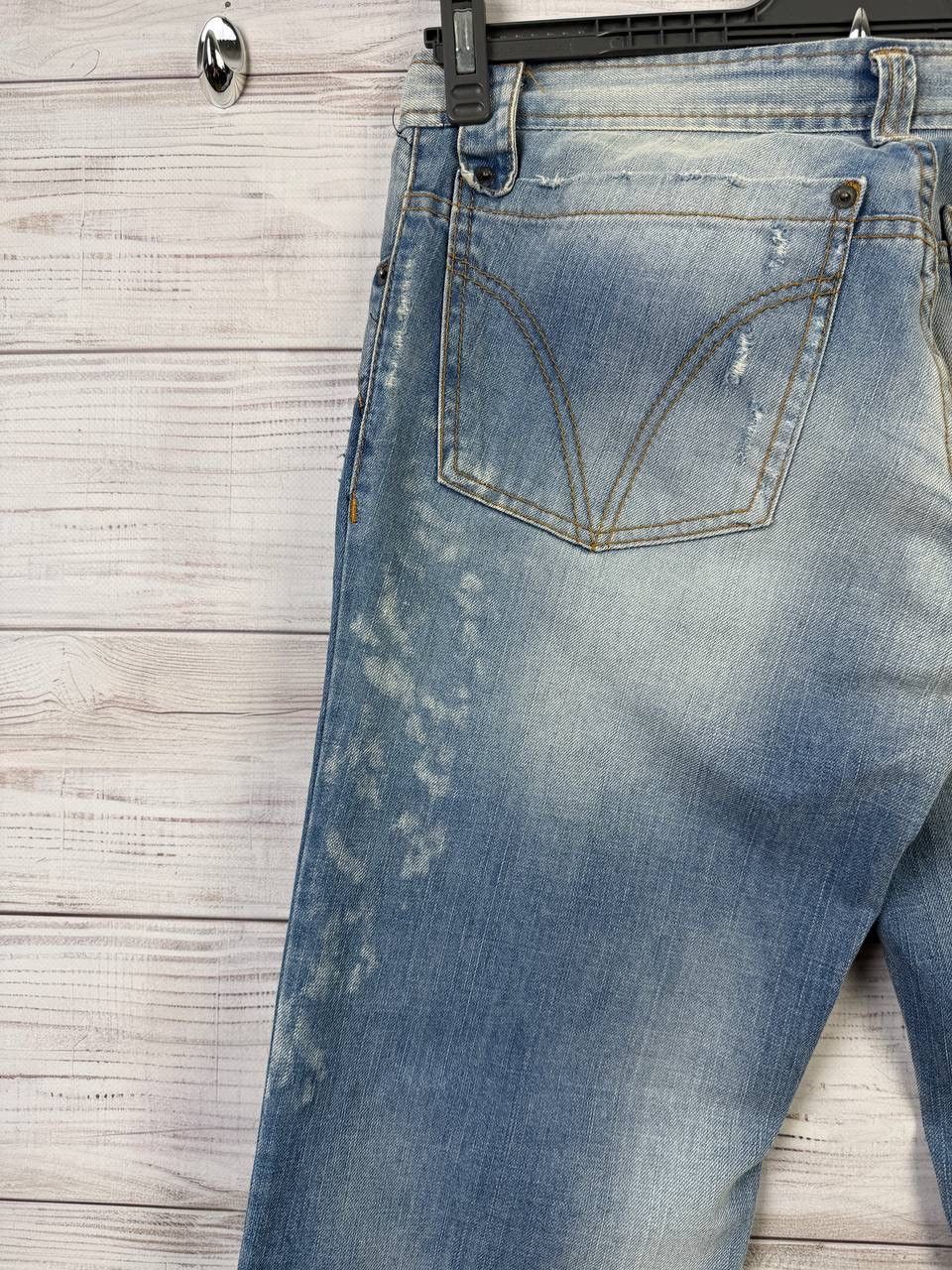 Dolce & Gabbana Vintage Dolce Gabbana Jeans Big Logo Washed Distressed Japan Size US 31 - 12 Thumbnail