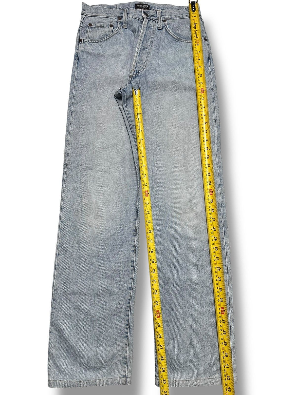 Mason's Vintage MASON’S “Silverstone” Straight Jean With Faded Wash Size US 29 - 13 Thumbnail