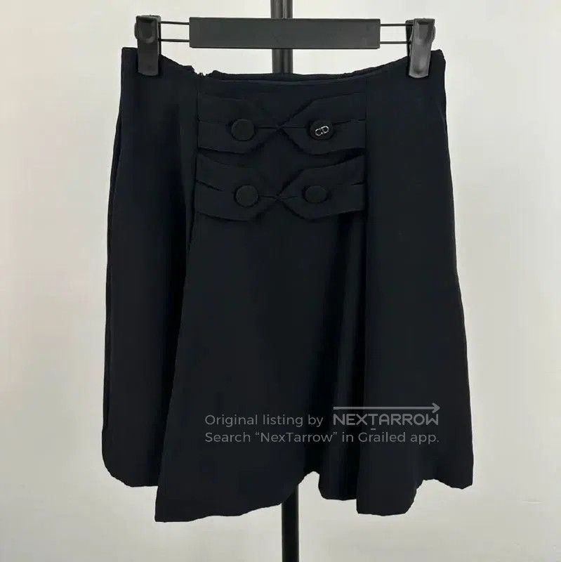 Dior Dior Black Silk Midi Skirt for Women . Size 28" / US 6 / IT 42 - 1 Thumbnail