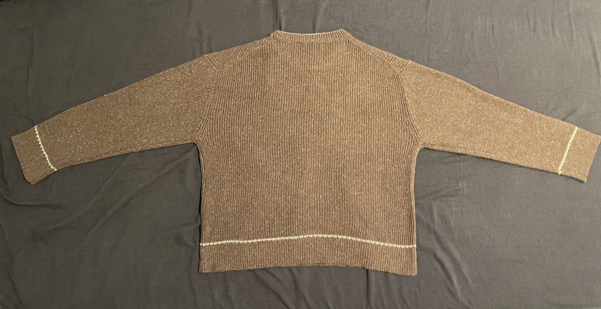 Aviva Jifei Xue Contrast Crewneck - Brown Mix Size US M / EU 48-50 / 2 - 2 Thumbnail