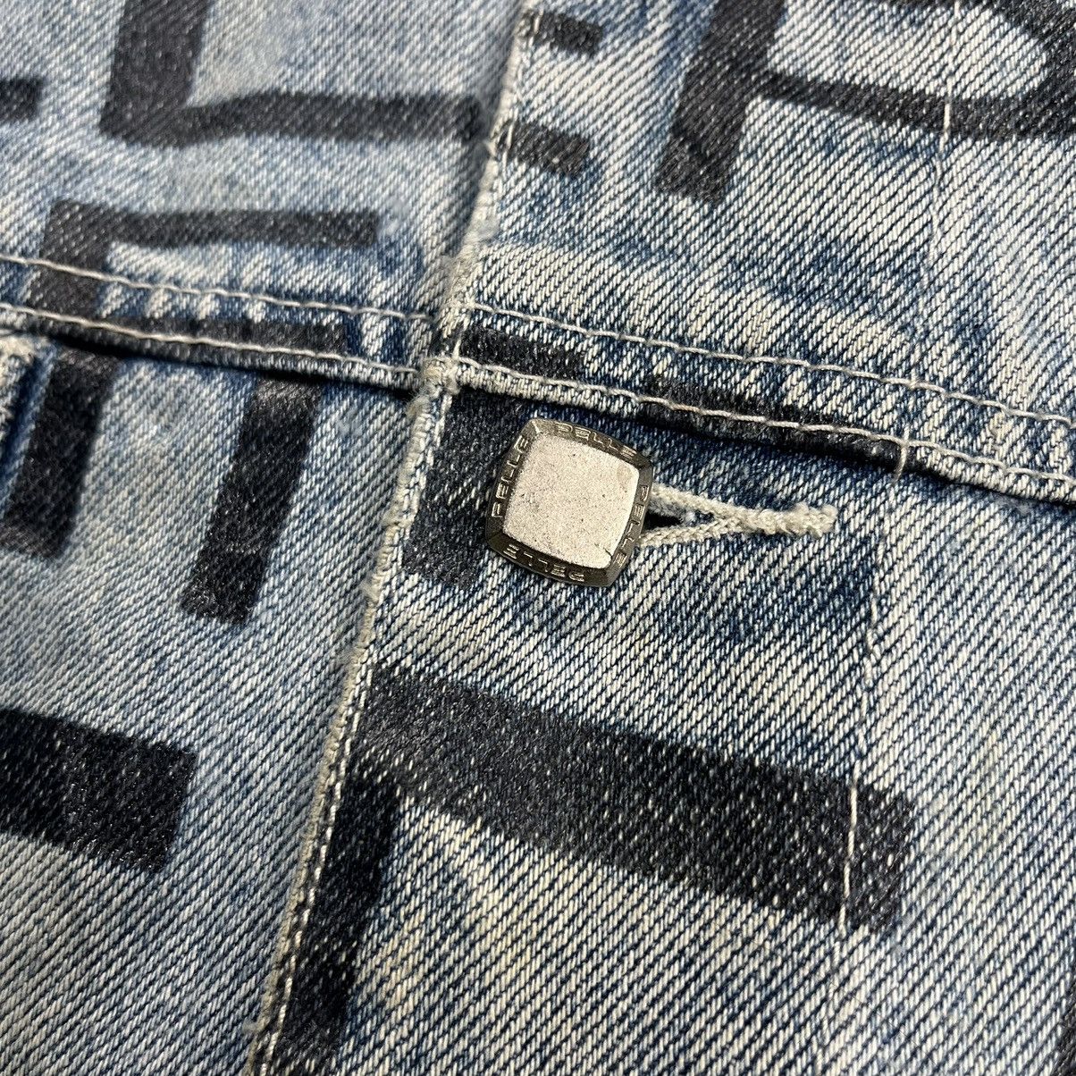Pelle Pelle Vintage 90s Pelle Pelle Marc Buchanan overprint denim jacket Size US XL / EU 56 / 4 - 7 Thumbnail