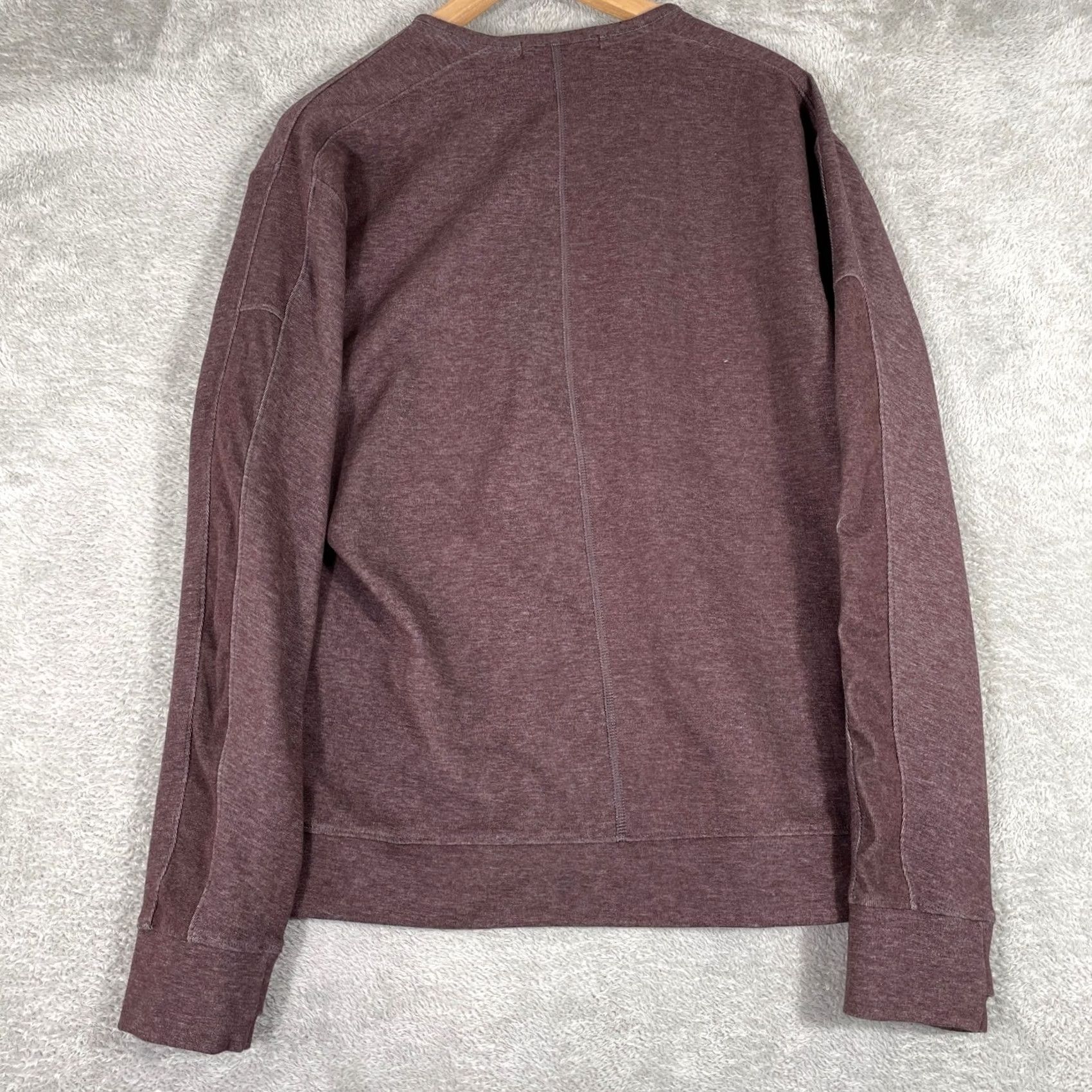Nike Nike Yoga Dri-Fit Pullover Sweatshirt Mens M Purple Half Zip Pockets Thumbholes Size US M / EU 48-50 / 2 - 2 Thumbnail