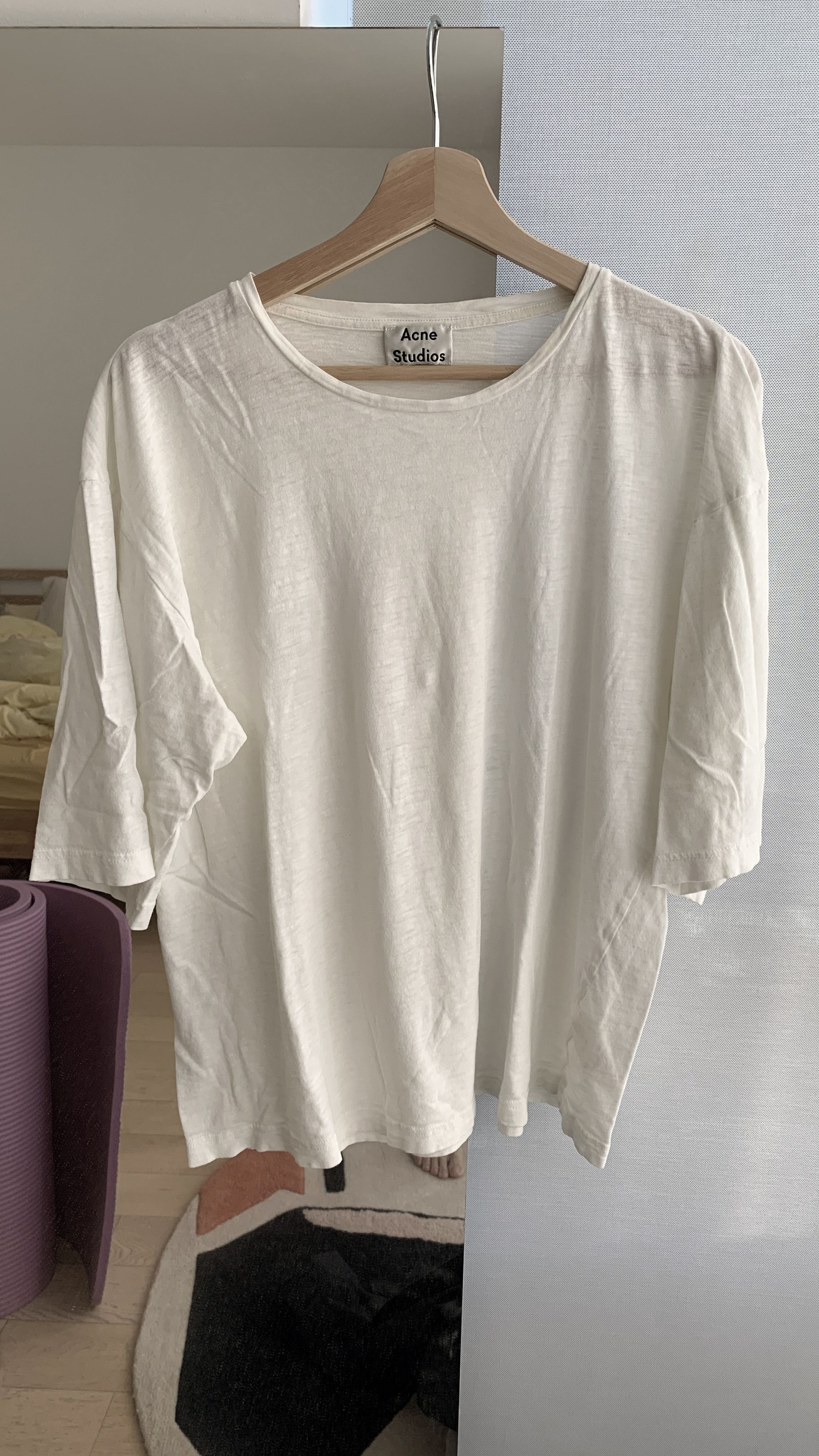 image of Acne Studios Bat T in White, Men's (Size Large)