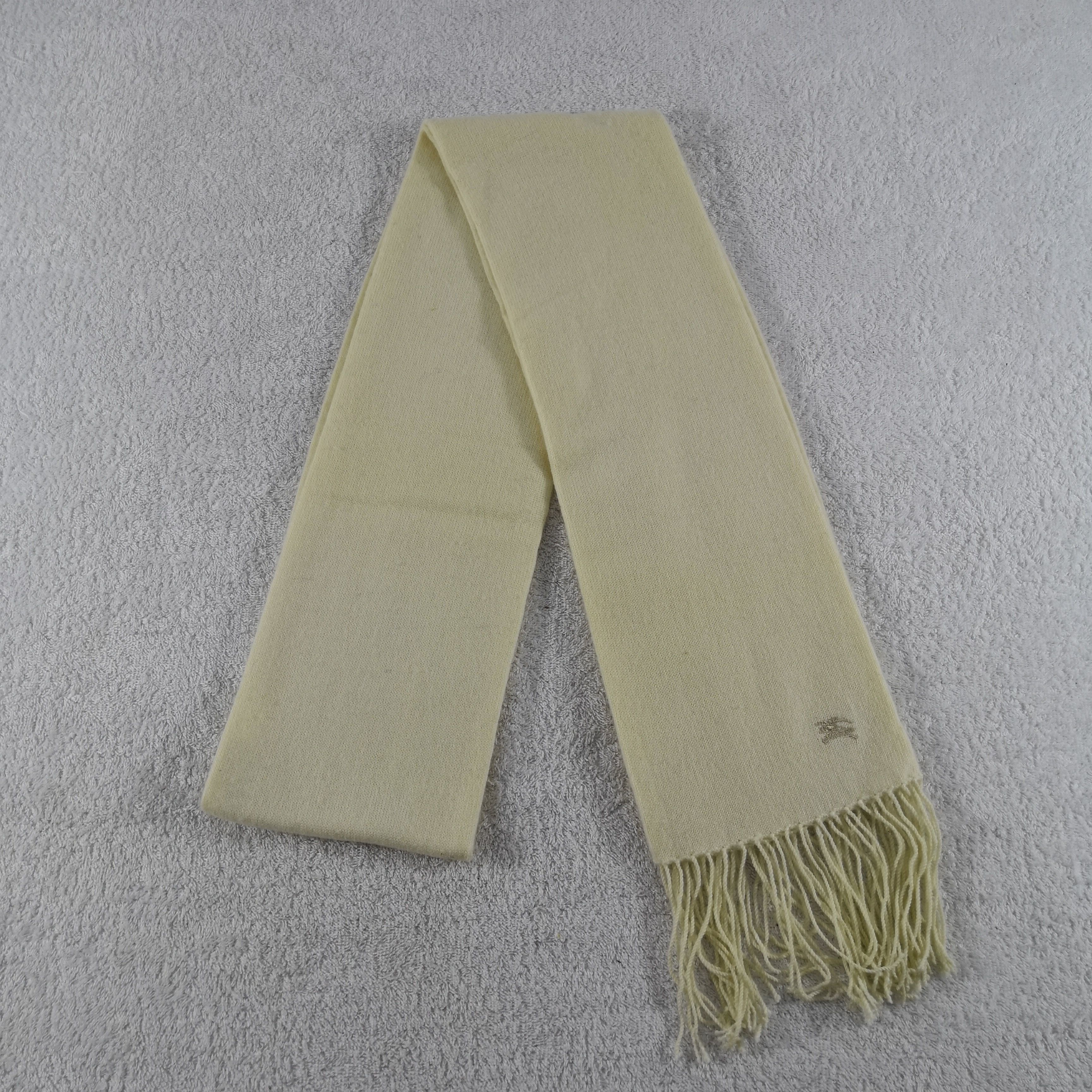 Burberry Vintage Burberry Scarf Muffler Wool Cashmere Scarves Size ONE SIZE - 2 Thumbnail