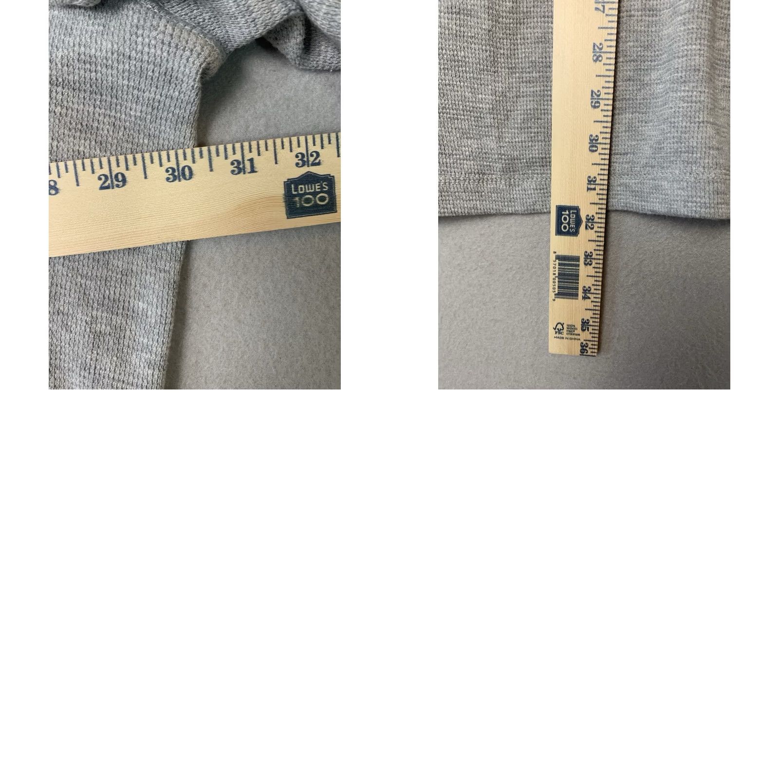Eddie Bauer Eddie Bauer Shirt Mens 4XB Gray Waffle Knit Henley Thermal Long Sleeve NWT Big & Tall Size US XXL / EU 58 / 5 - 8 Thumbnail