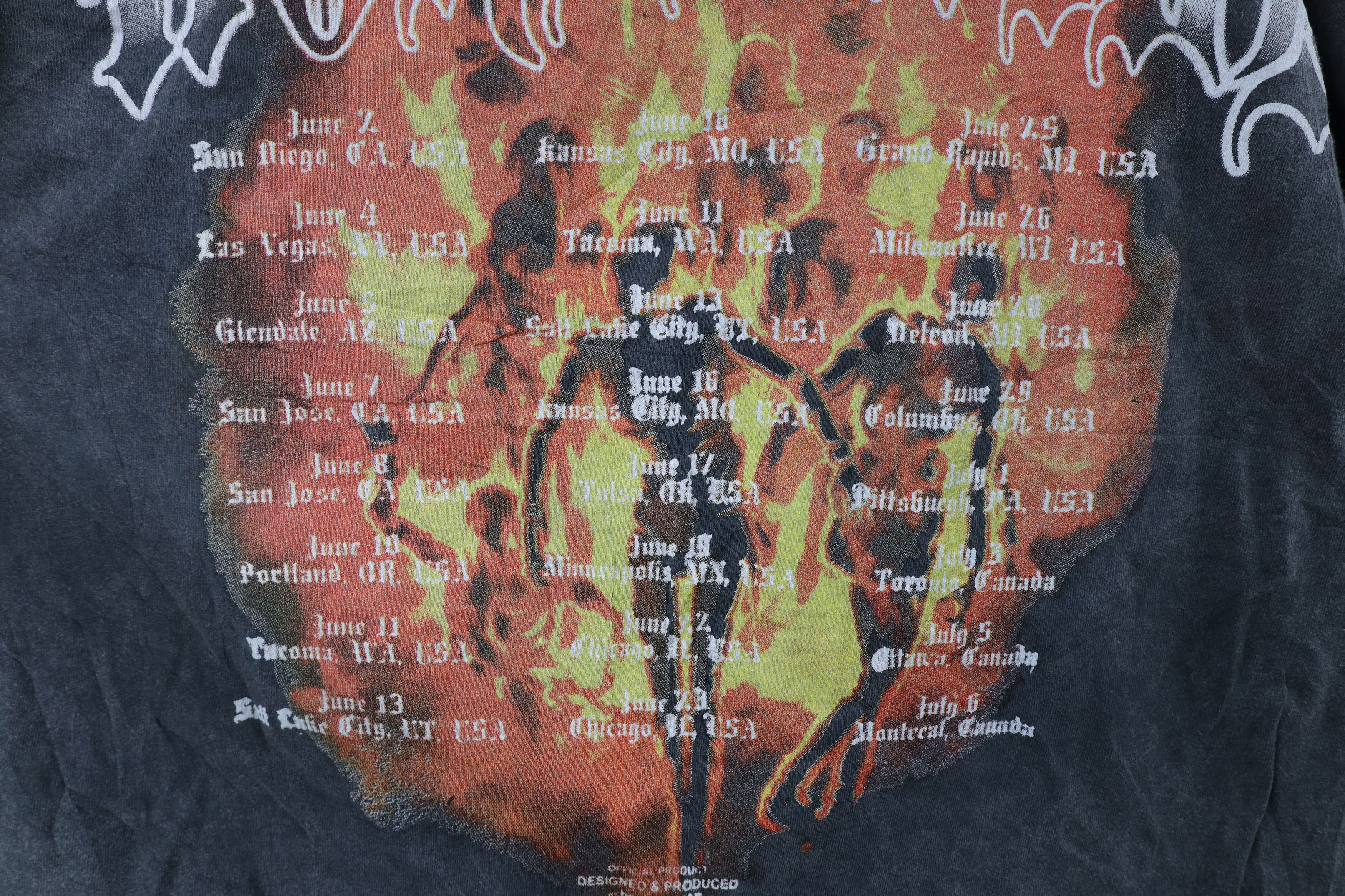 Vintage Vintage Streetwear Worldwide Burning Bodies Boxy Fit T-Shirt Size US XL / EU 56 / 4 - 14 Thumbnail
