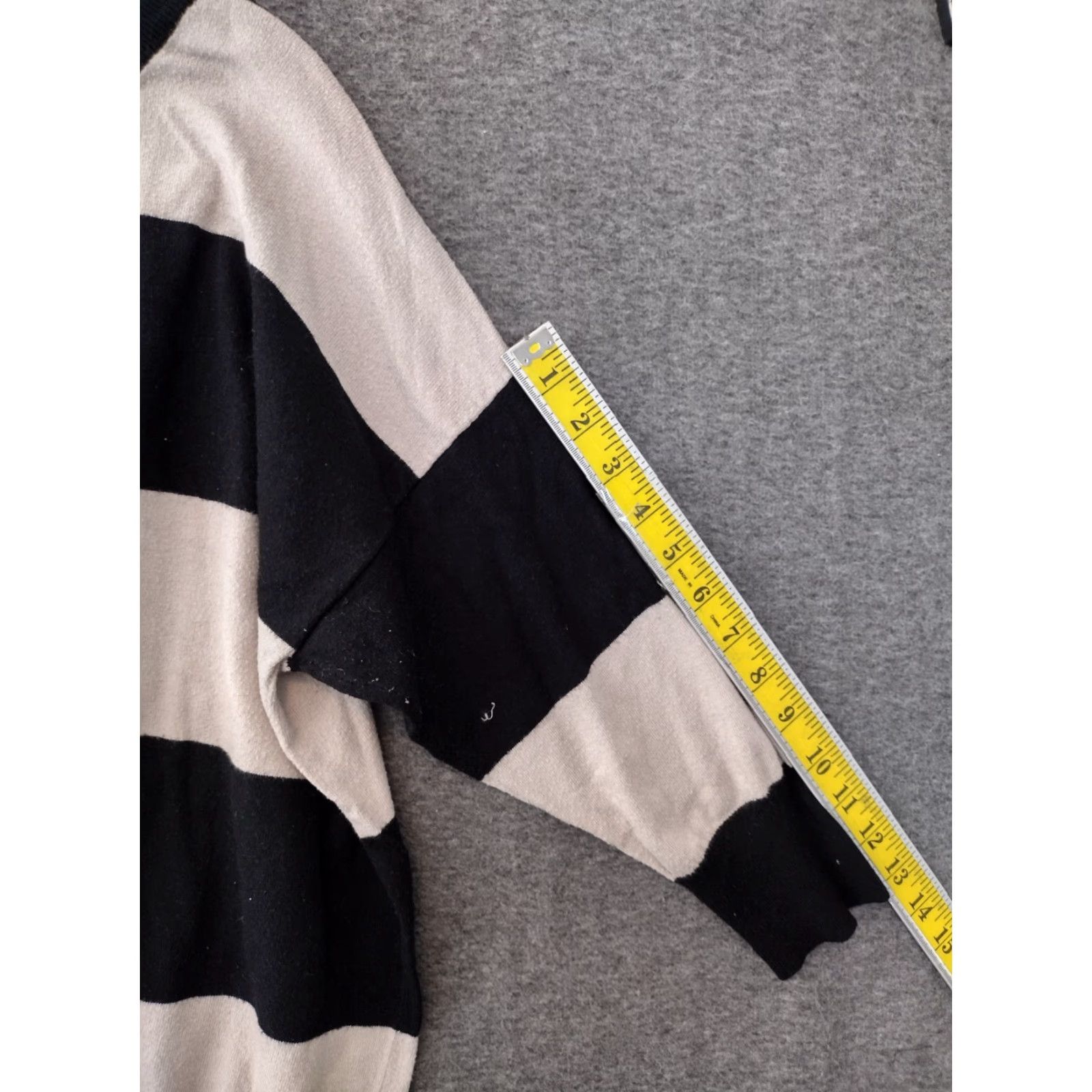 Vintage VINTAGE Design His Cry Sweater 1X Women's Black White Striped Pullover Knit Linen Blend Size XL / US 12-14 / IT 48-50 - 5 Thumbnail