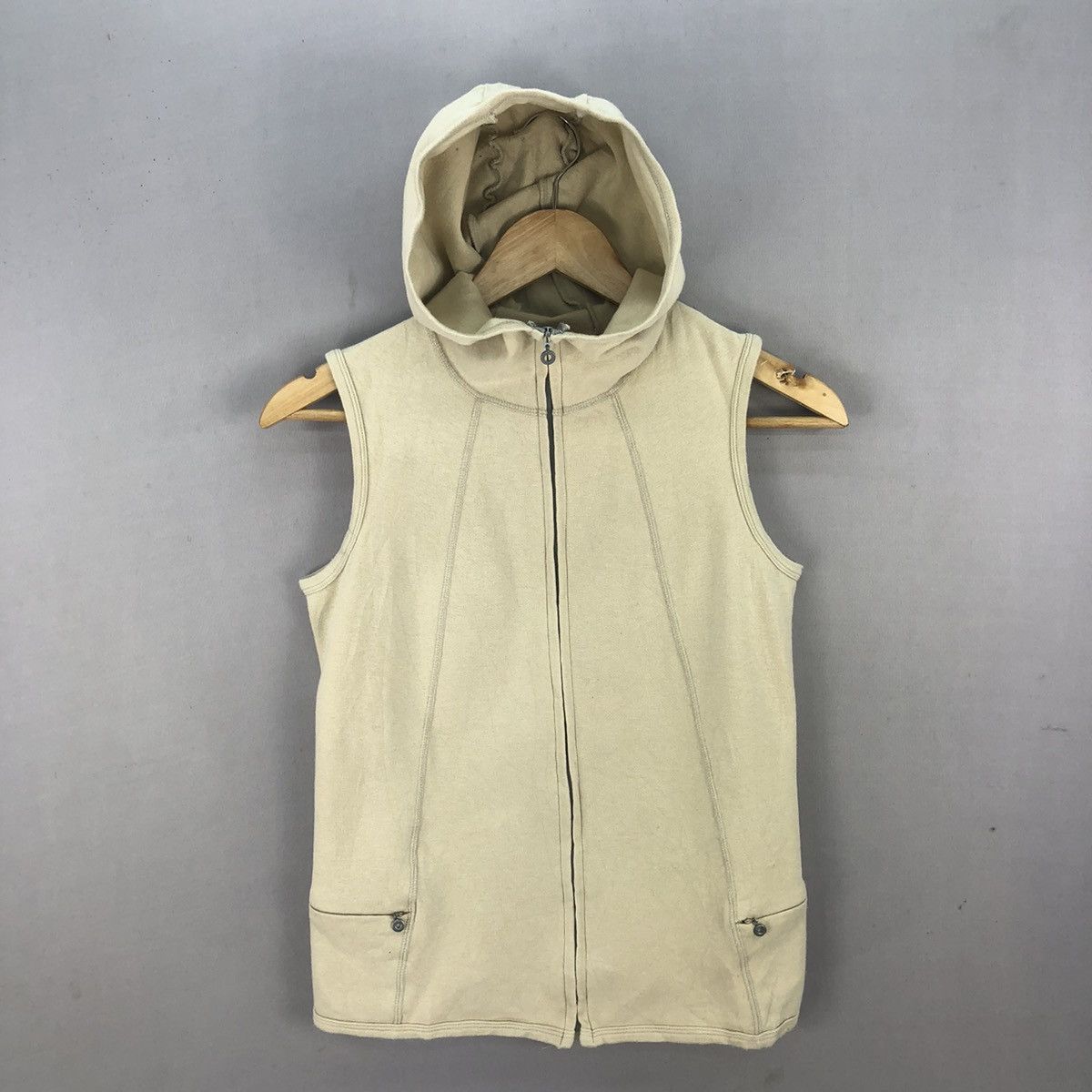 Marithe + Francois Girbaud Vintage 00’s MFG Punk Emo Sleeveless Hoodie Size XS / US 0-2 / IT 36-38 - 1 Thumbnail
