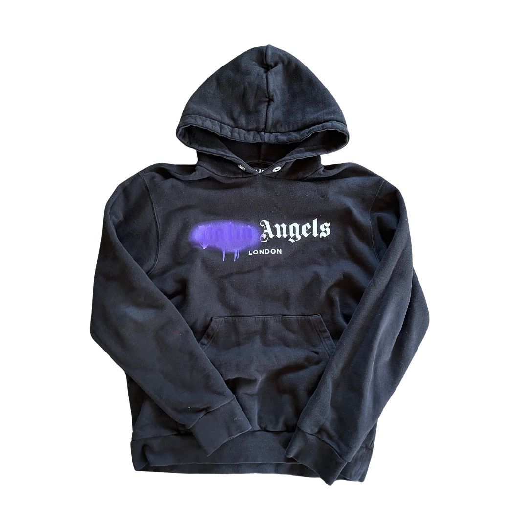 【Palm Angels】カレッジ フーディー 関税込み】Palm Angels グレー College Logo フーディ Palm