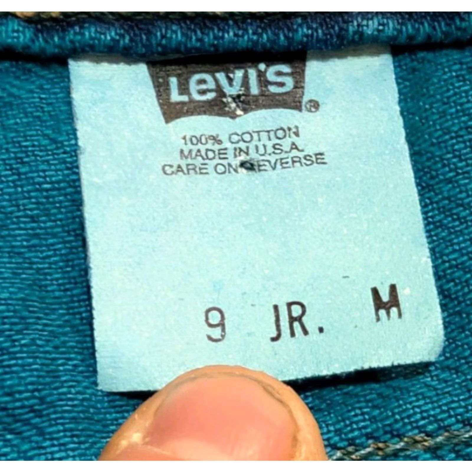 Vintage VINTAGE Levi's SilverTab Hipster Jeans 9 Jr. M (30x32) Dyed Blue Denim 100% Cotton Regular Straight Womens 5-Pocket USA Made 90s Hipster Size 30" / US 8 / IT 44 - 3 Thumbnail