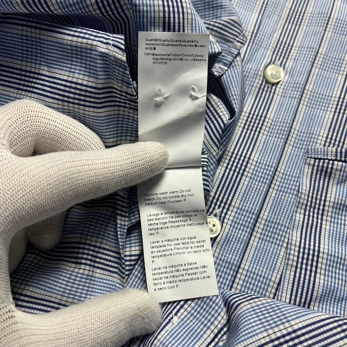 Designer × Hugo Boss Hugo Boss Checkered Shirt Long Sleeve Button Up Luxury Size US XL / EU 56 / 4 - 8 Thumbnail