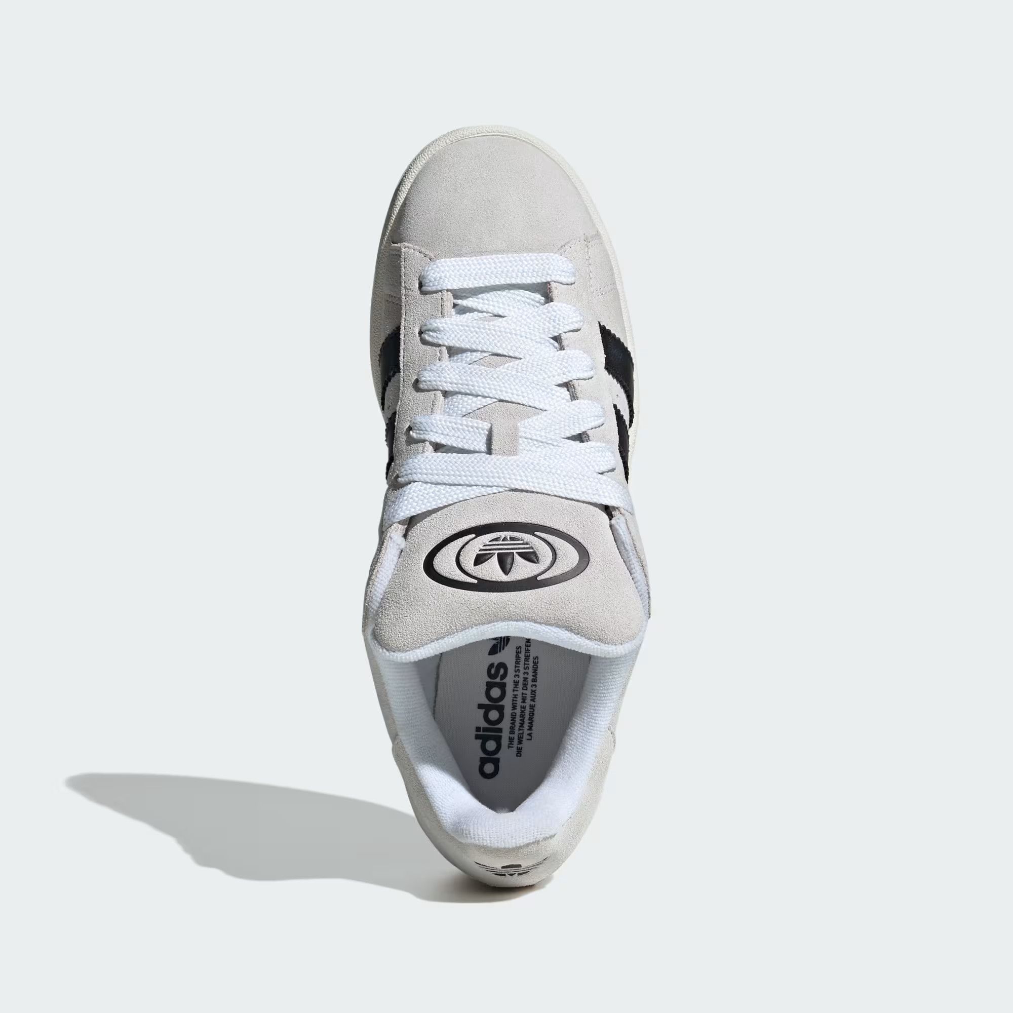 Adidas o1mle0426 Unisex Campus Low-Top Sneakers in Gray/Black Size US 12 / EU 45 - 2 Thumbnail