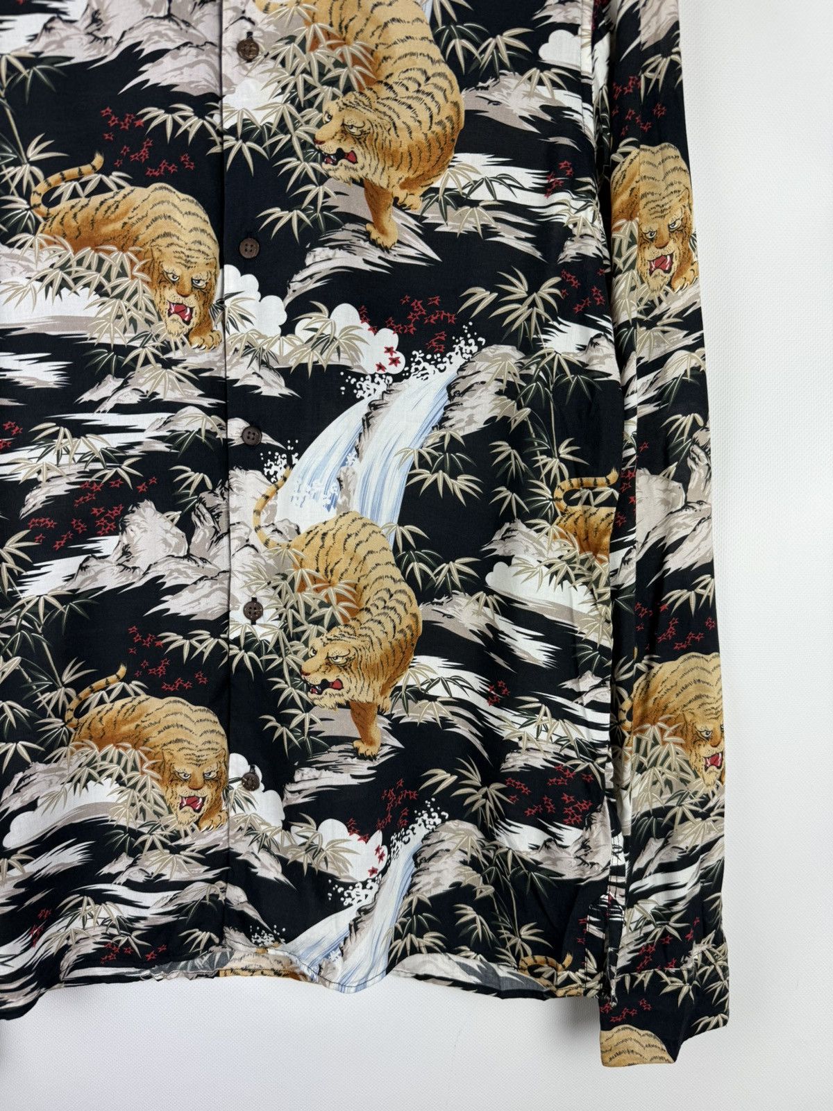 Allsaints × Japanese Brand Allsaints Sumatra LS Overprinted Viscose Button Up Shirt Size US S / EU 44-46 / 1 - 6 Thumbnail