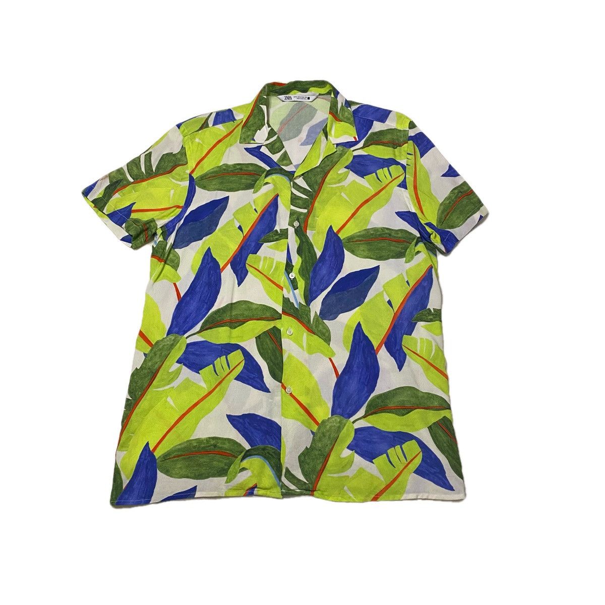 Zara Zara Camp Collar Shirt Size US M / EU 48-50 / 2 - 1 Thumbnail