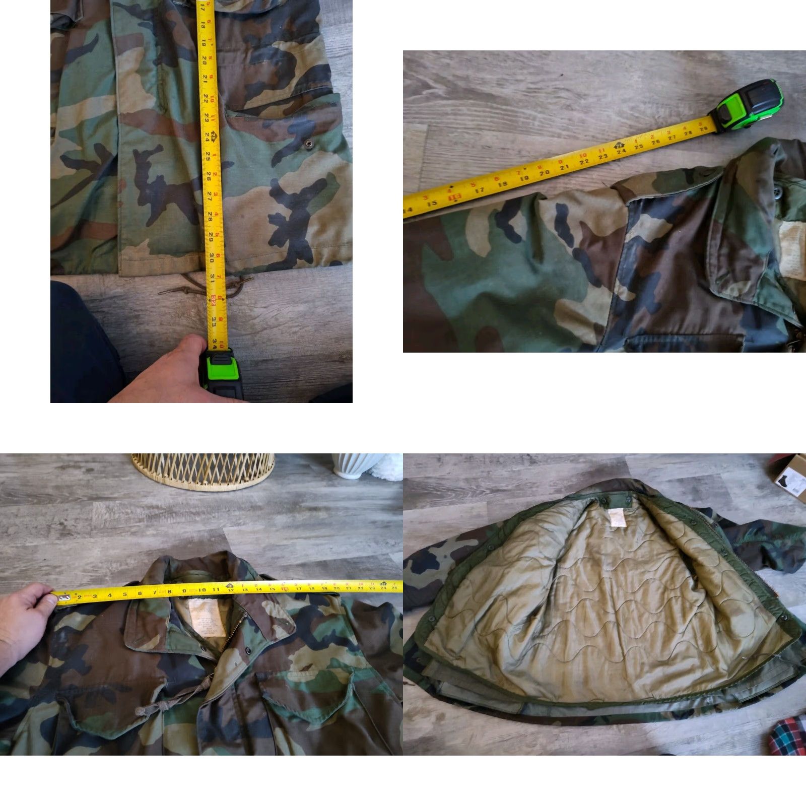 Vintage VINTAGE US ARMY Military Cold Weather Woodland Camo M65 Field Jacket Medium Size US L / EU 52-54 / 3 - 9 Thumbnail