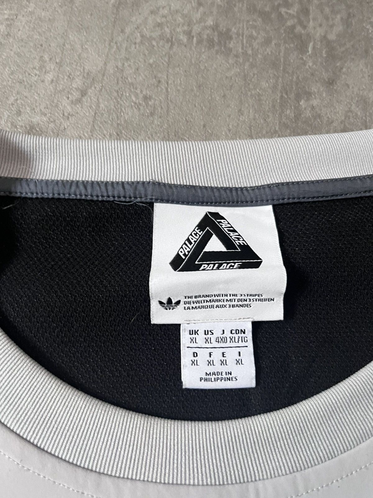 Adidas × Palace Adidas x Palace grey sport sweatshirt Size US XL / EU 56 / 4 - 20 Thumbnail