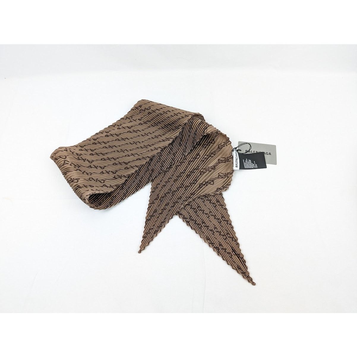 Balenciaga o1rshd1 Size: OS / ST BB Monogram Silk Pilsse in Beige Brown Size ONE SIZE - 1 Thumbnail