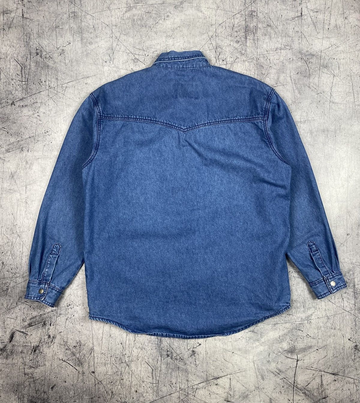 Other Vintage Bootleg Diesel Style Denim Shirt Western Workwear Size US L / EU 52-54 / 3 - 17 Thumbnail