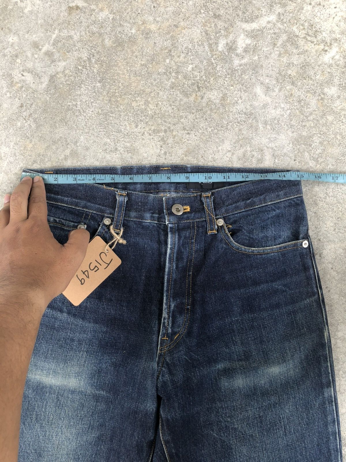 Yohji Yamamoto Ined Homme Flared Jeans Distressed Jeans Size US 30 / EU 46 - 23 Thumbnail