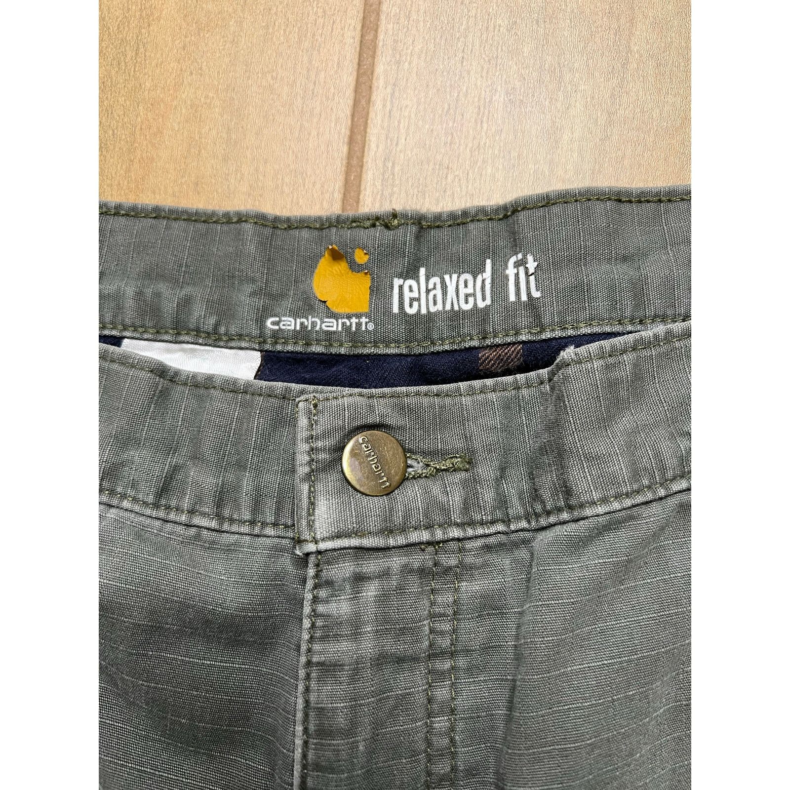 Carhartt Vintage Carhartt Cargo Double Knee flannel-lined Sz 38x30 Size US 40 / EU 56 - 4 Thumbnail