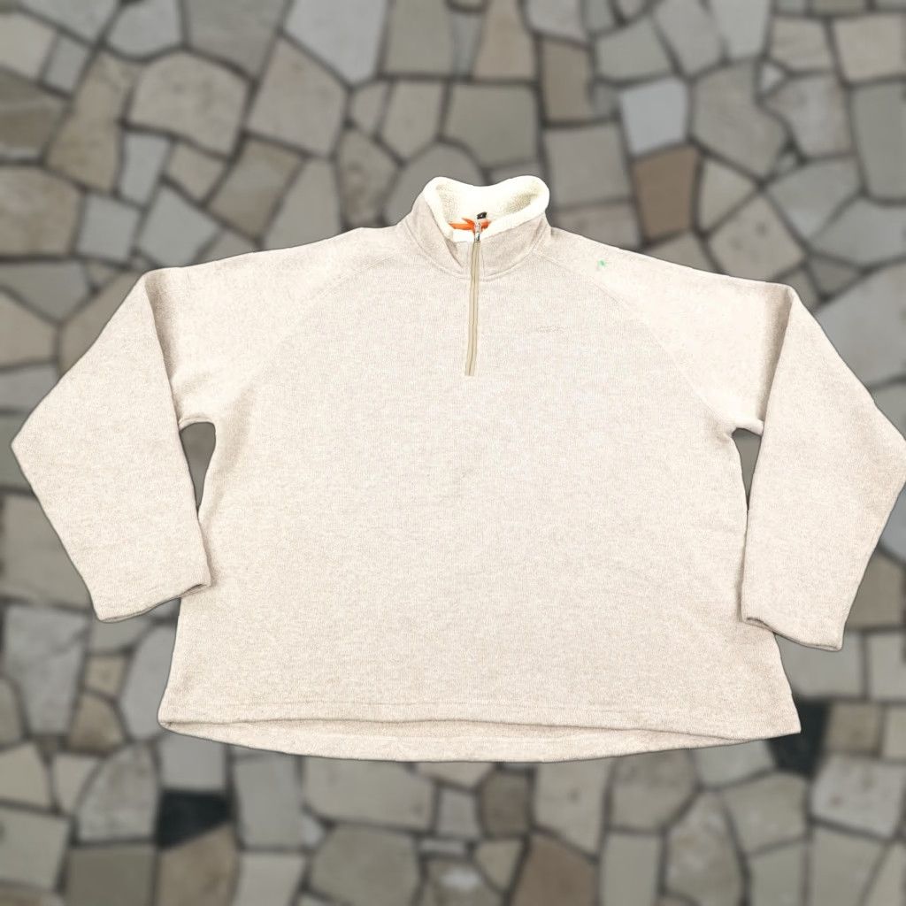 Orvis Orvis Sweater 2XL Pullover Beige Tan Sherpa Fleece 1/4 Zip Knit Mock Neck Mens Casual Outdoor Size US XXL / EU 58 / 5 - 1 Thumbnail
