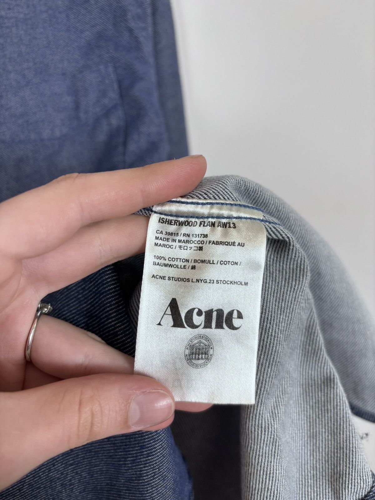 Acne Studios Acne Studios Isherwood Flan AW13 Men’s Flannel Shirt Size US M / EU 48-50 / 2 - 12 Thumbnail