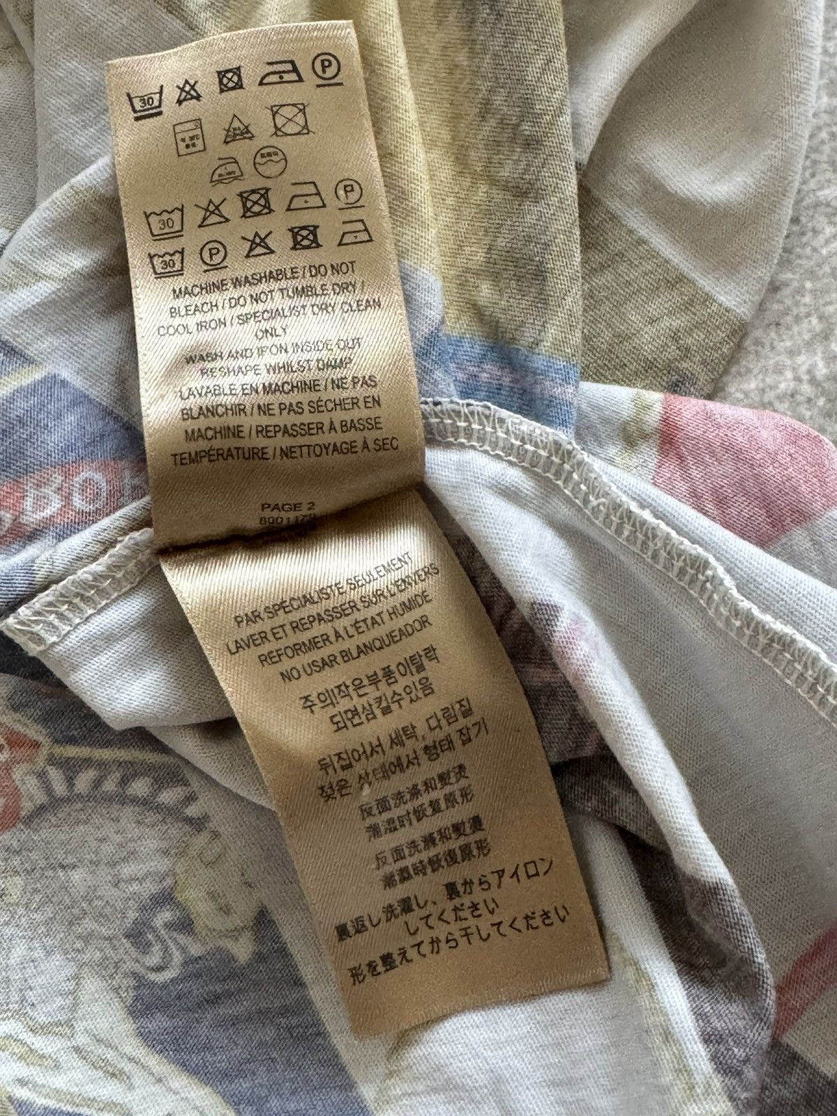 Burberry Burberry Georgeston Graphic Stripped Cotton T-Shirt Size US M / EU 48-50 / 2 - 3 Thumbnail