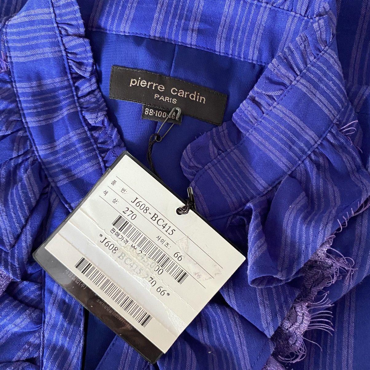 Pierre Cardin Pierre Cardin Purple Sheer Ruffle Blouse Size M / US 6-8 / IT 42-44 - 9 Thumbnail