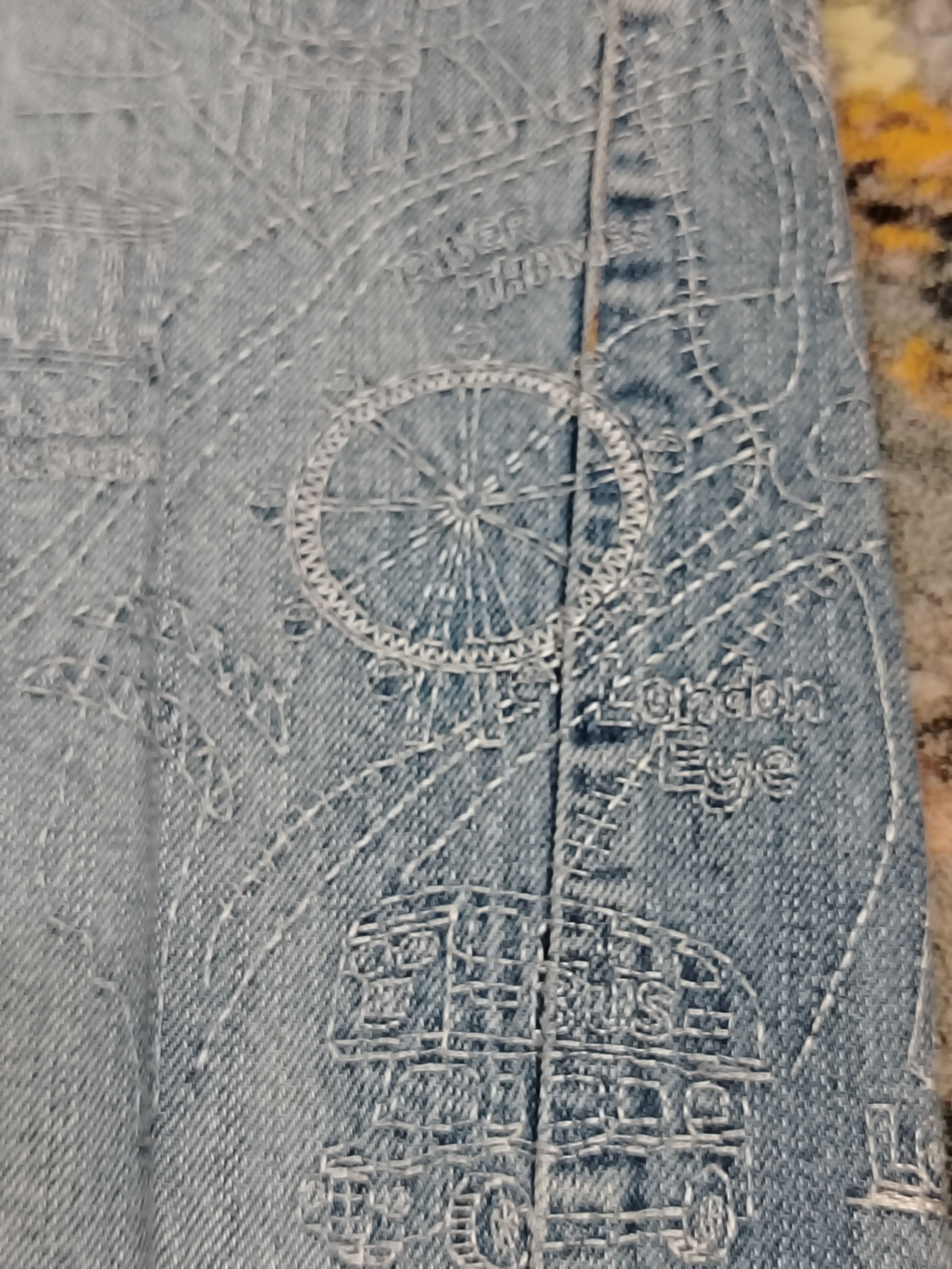 Japanese Brand Playchess London Embroidered jeans Size US 32 / EU 48 - 8 Thumbnail