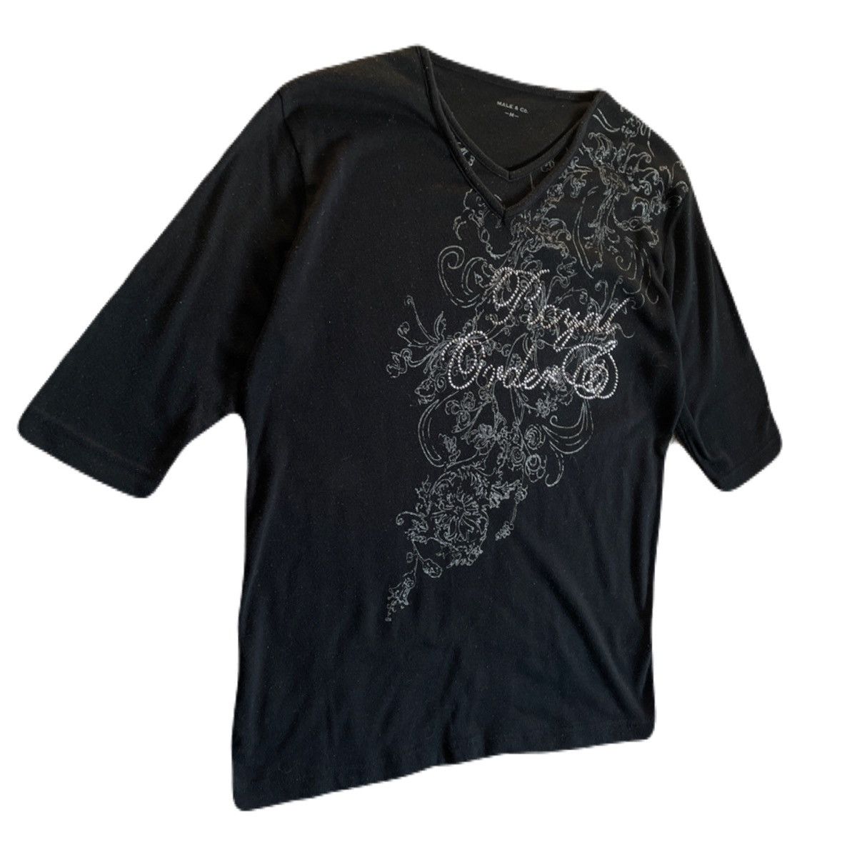 If Six Was Nine 2000s Japanese archive Vkei Glitter Floral 3/4 Sleeve Tee Size US S / EU 44-46 / 1 - 3 Thumbnail