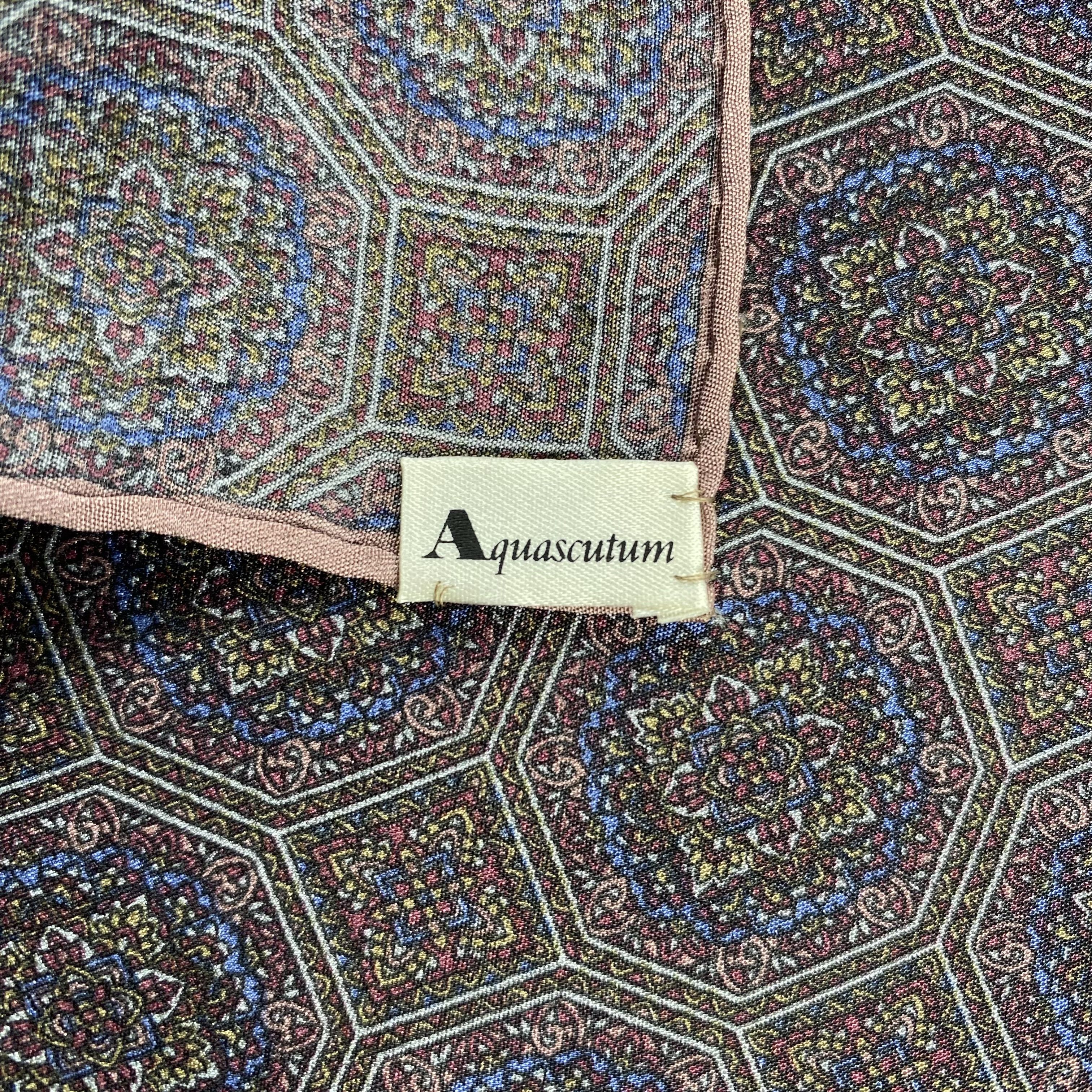 Aquascutum × Vintage Aquascutum Neckerchief / Bandana / Handkerchief-P1659 Size ONE SIZE - 5 Thumbnail