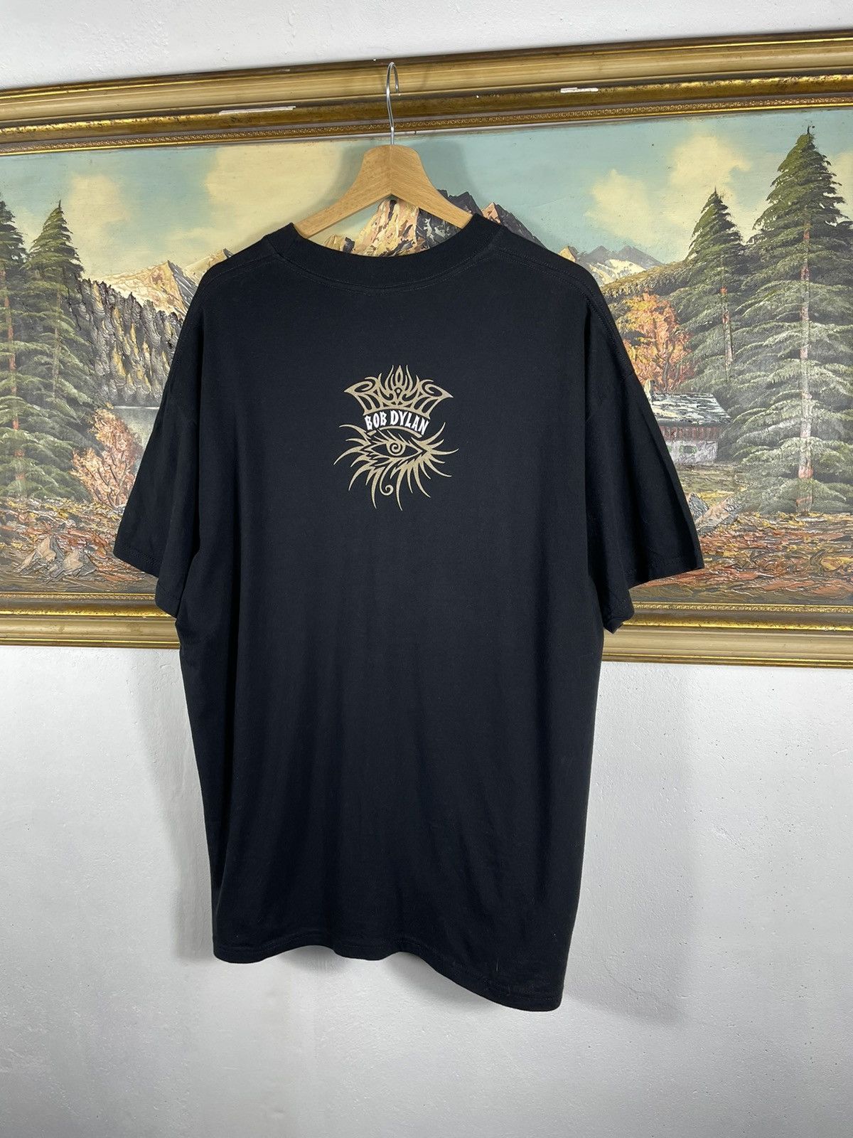 Band Tees × Vintage Vintage Retro 90s Bob Dylan Black T-shirt Tees Size US XL / EU 56 / 4 - 8 Thumbnail