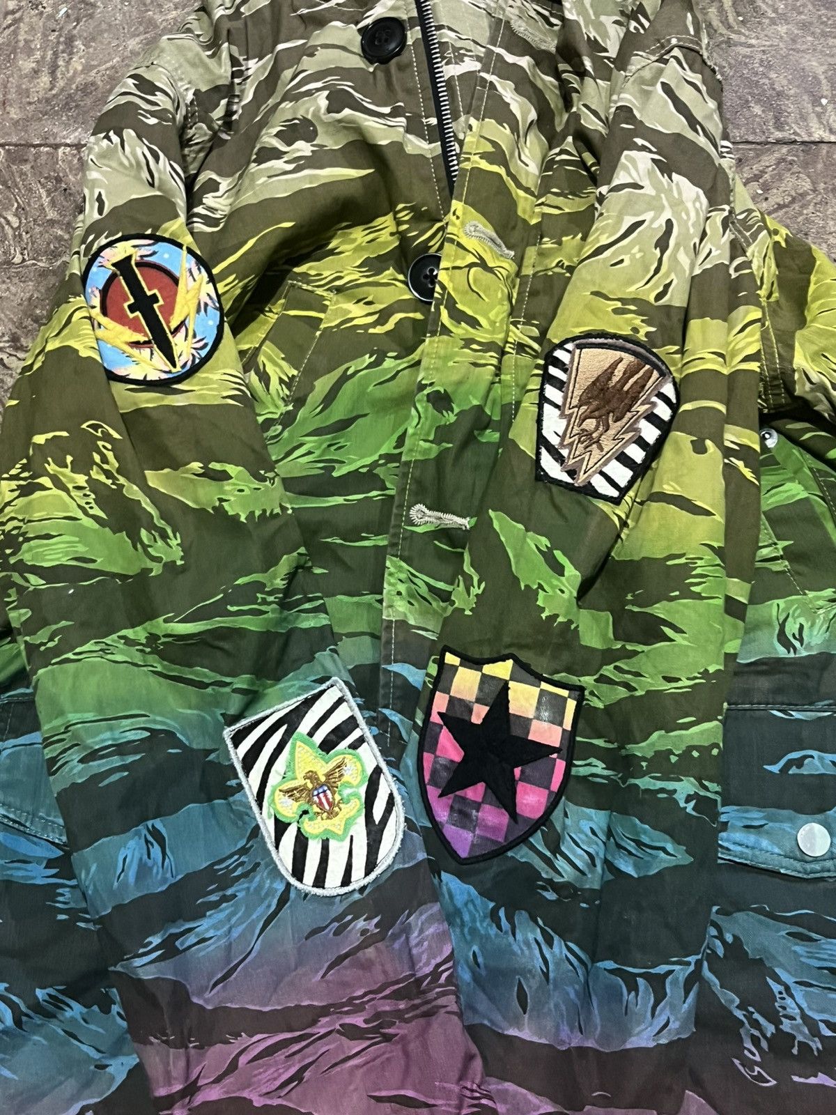Amiri Amiri Ombre Tiger Long Parka “Multicolor” Size US XS / EU 42 / 0 - 4 Thumbnail