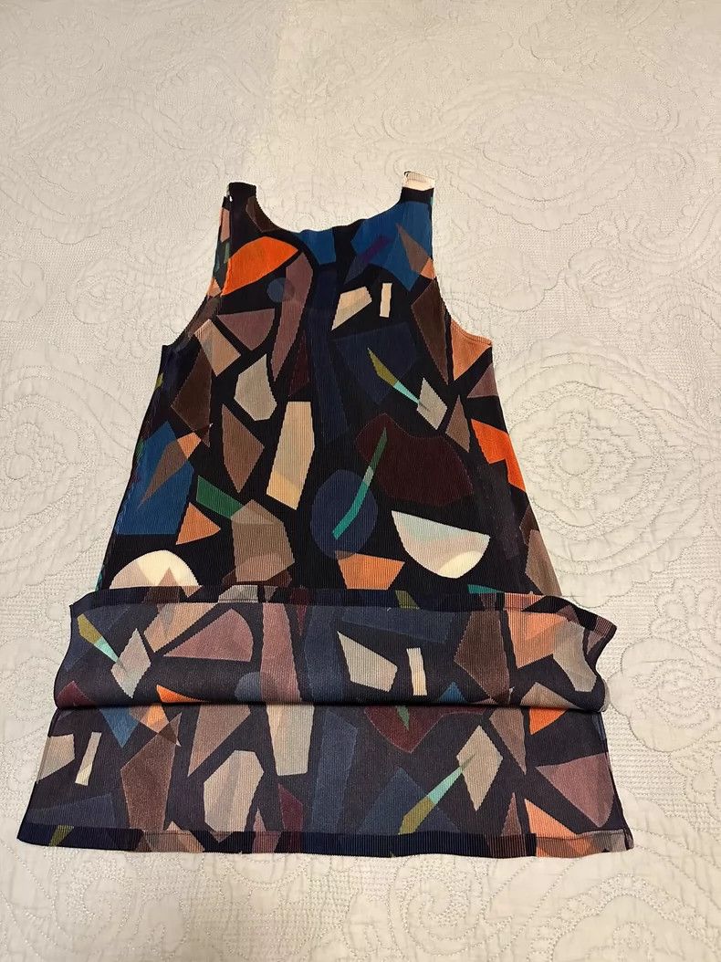 Issey Miyake Issey Miyake Pleated color block vest Size L / US 10 / IT 46 - 3 Thumbnail