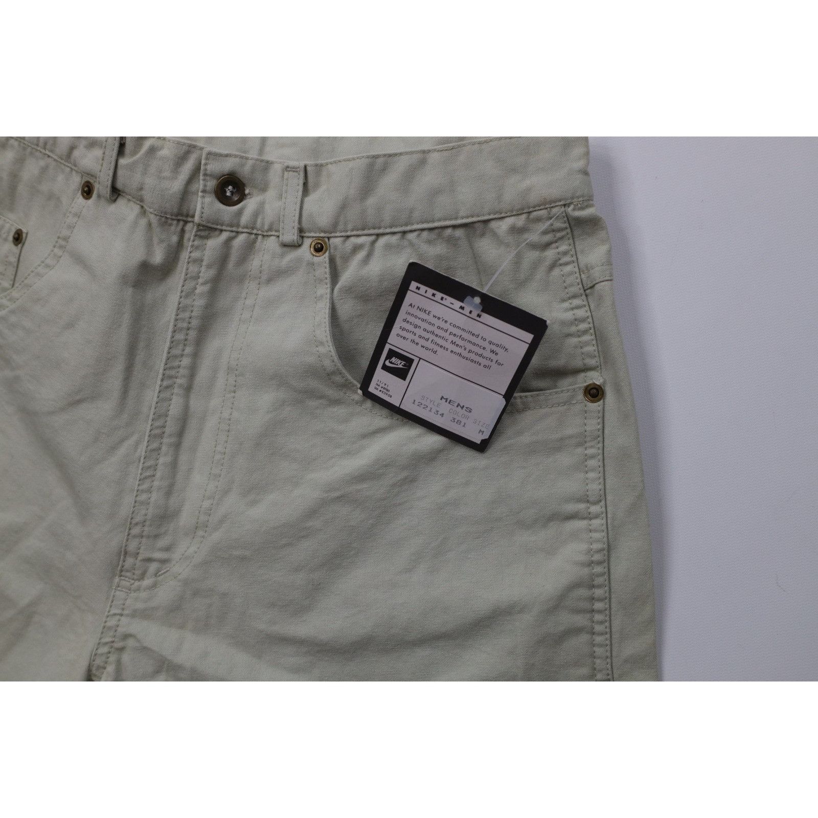 Nike Deadstock Vintage 90s Nike Travis Scott Mini Swoosh Shorts Size US 30 / EU 46 - 9 Thumbnail