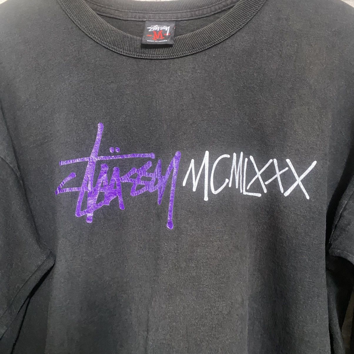 Stussy Vintage Stussy MCMLXXX Sunfaded Longsleeve Shirt Oversized Size US M / EU 48-50 / 2 - 4 Thumbnail