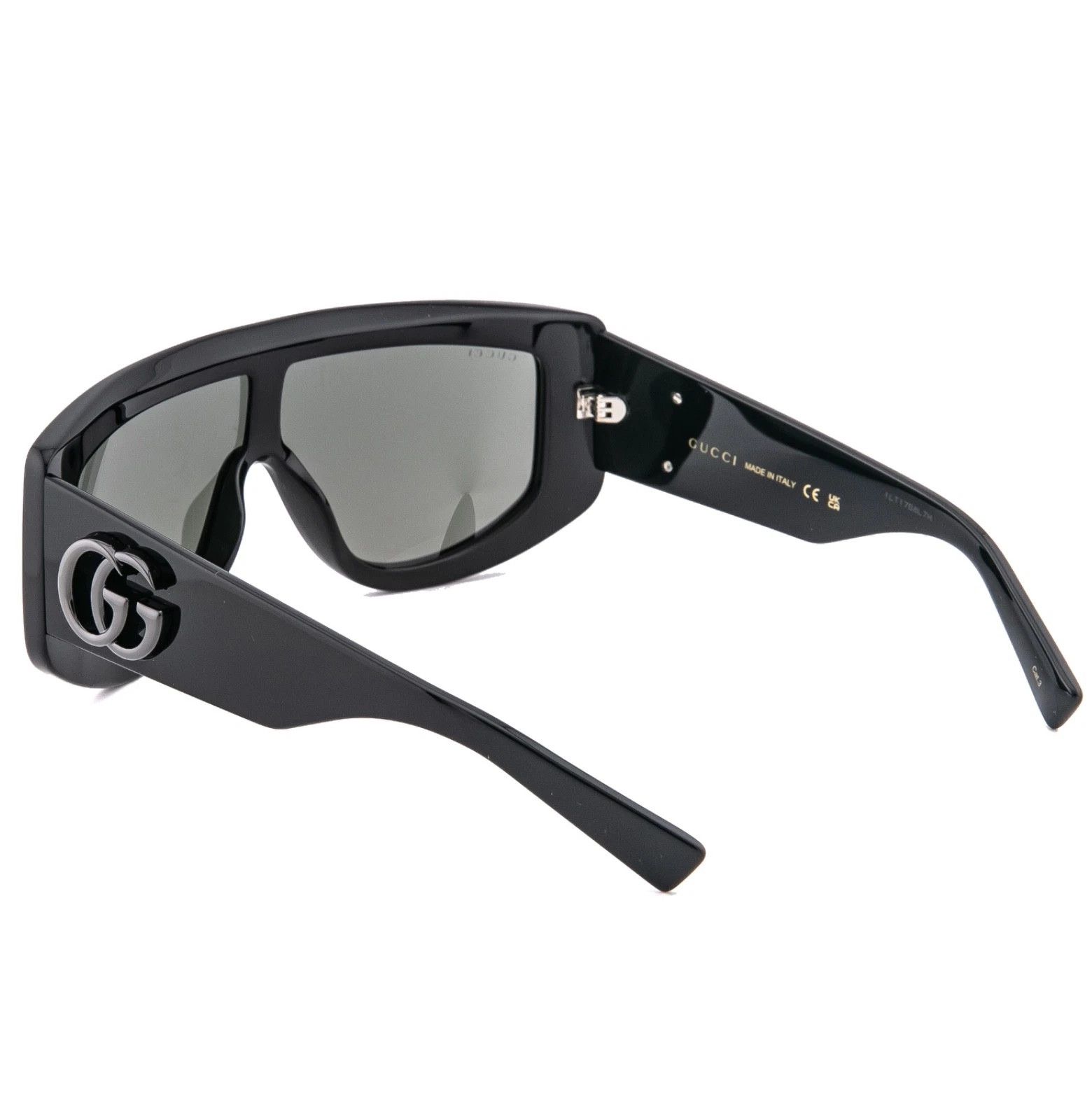 Gucci GUCCI GG1950S Black 1950 GG Geometric Mask Sunglasses 001 Size ONE SIZE - 4 Thumbnail
