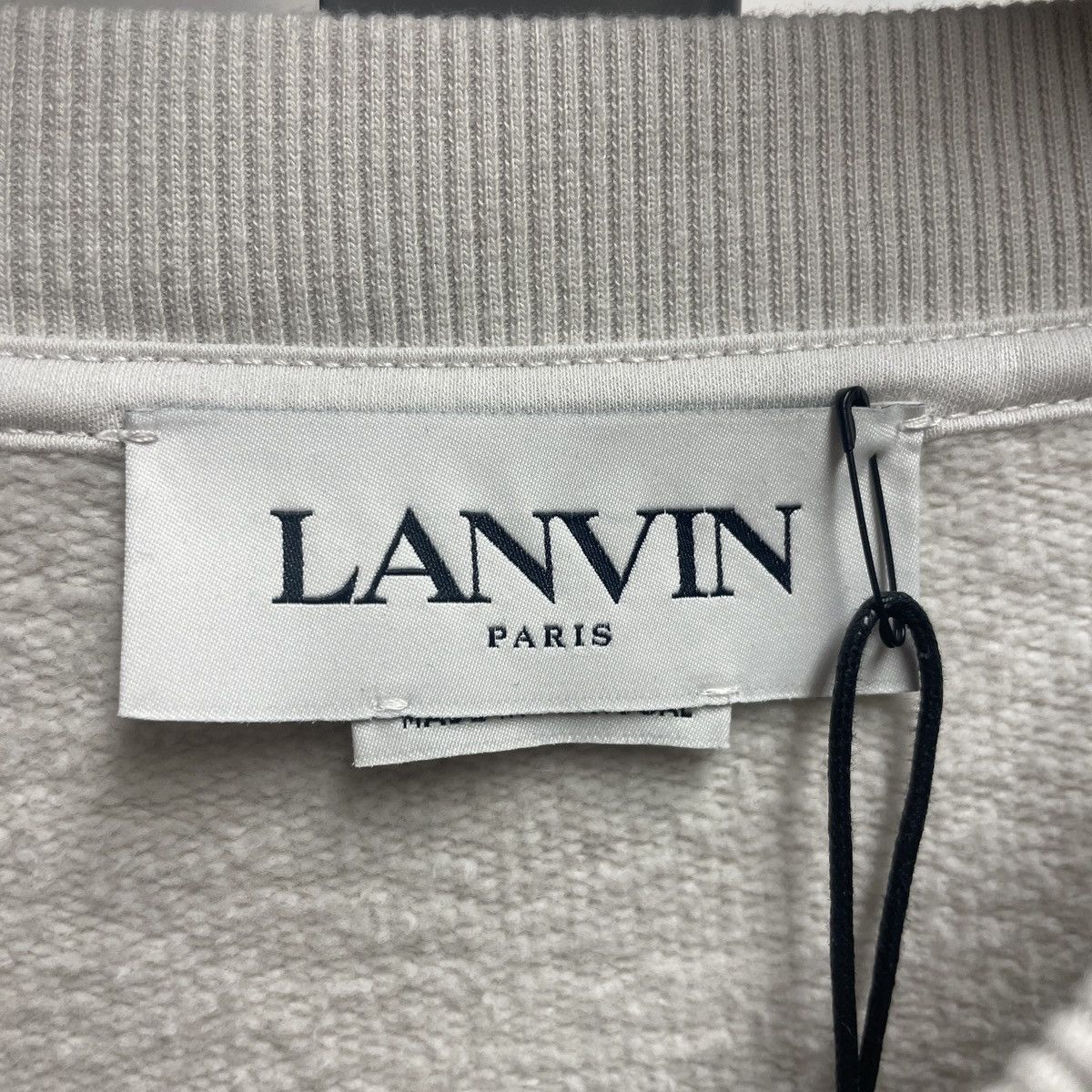 Lanvin Paris Logo Embroidered Crewneck Size L